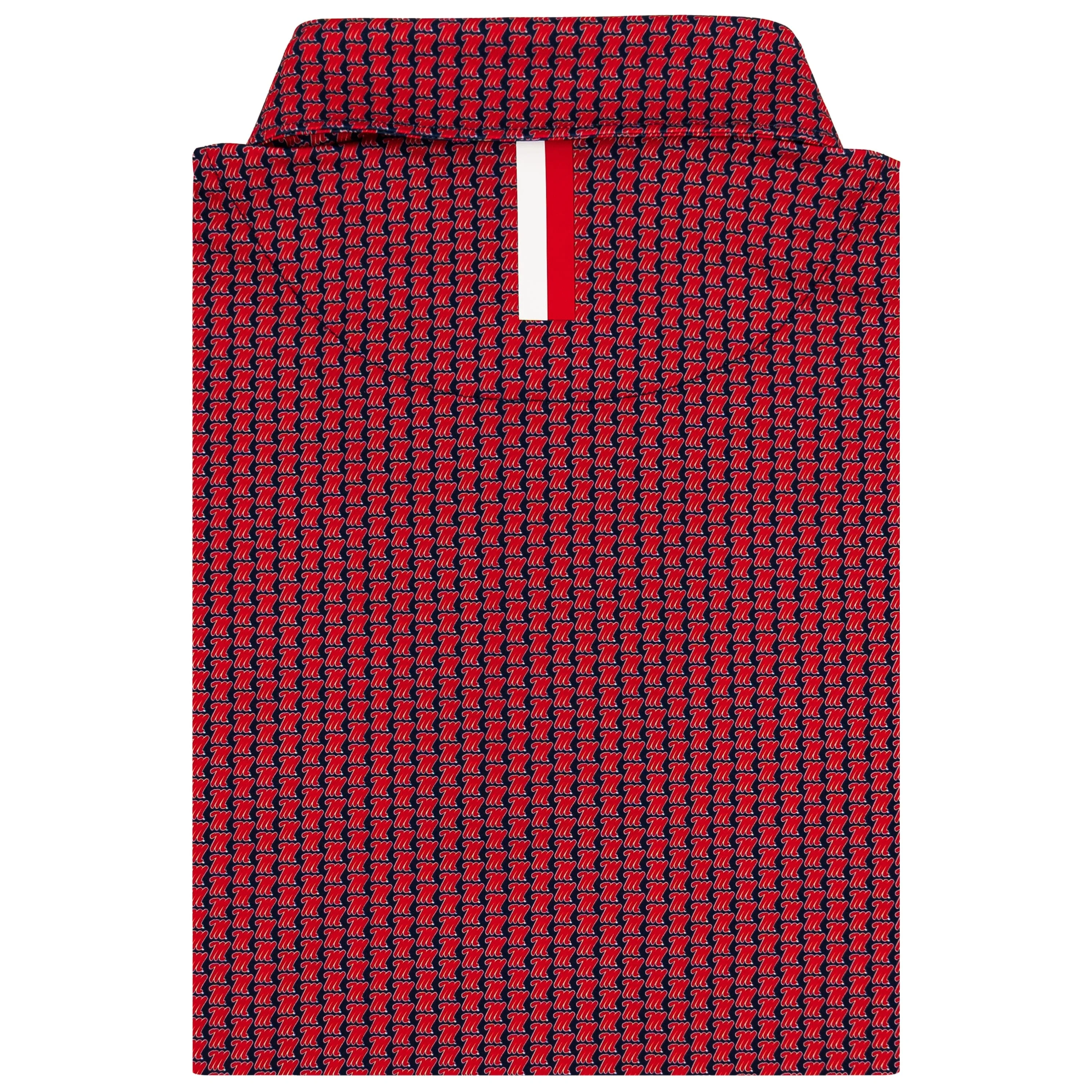 The Ole Miss Rebels™ | Collegiate Polo | The Ole Miss Rebels™ - Indigo Blue/Cherry Red - Image 2