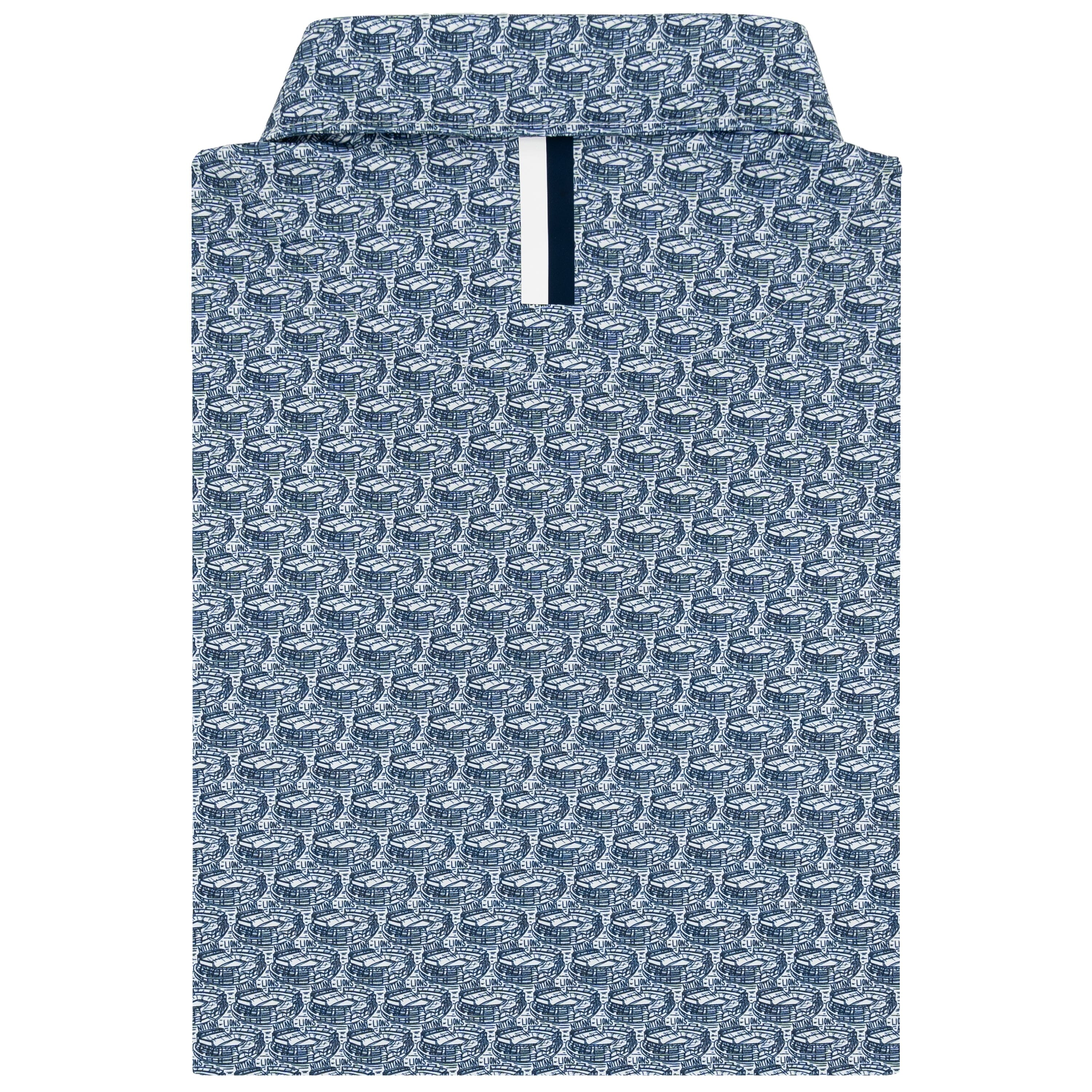 The Penn State Beaver Stadium | Collegiate Polo | The Penn State Beaver Stadium - White/Indigo Blue - Image 2