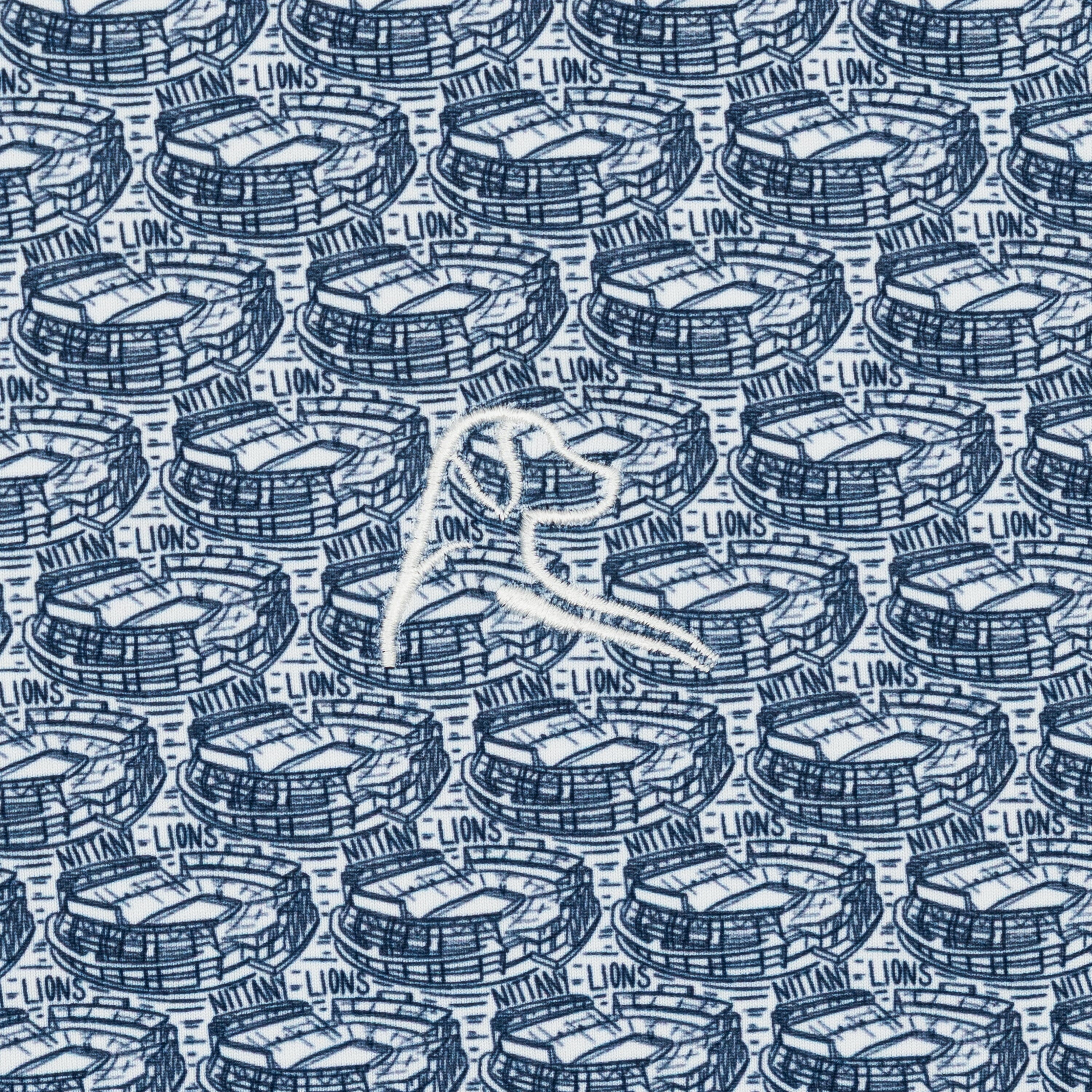 The Penn State Beaver Stadium | Collegiate Polo | The Penn State Beaver Stadium - White/Indigo Blue - Image 3