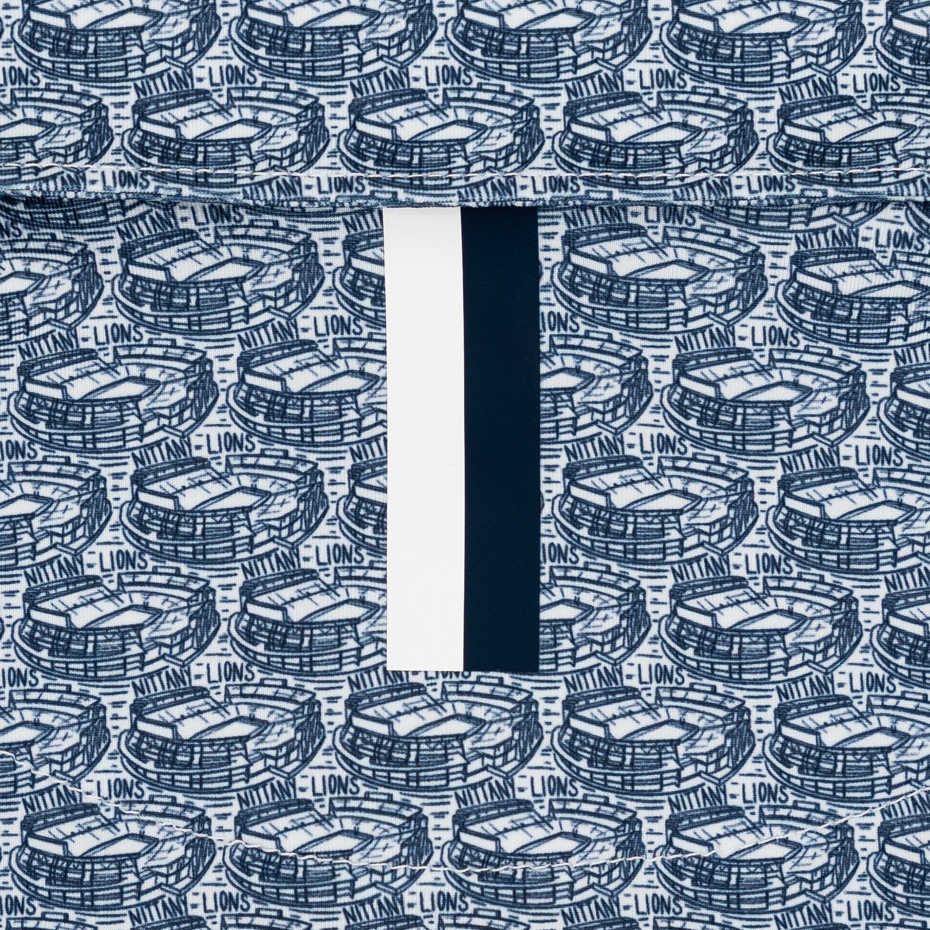 The Penn State Beaver Stadium | Collegiate Polo | The Penn State Beaver Stadium - White/Indigo Blue - Image 4