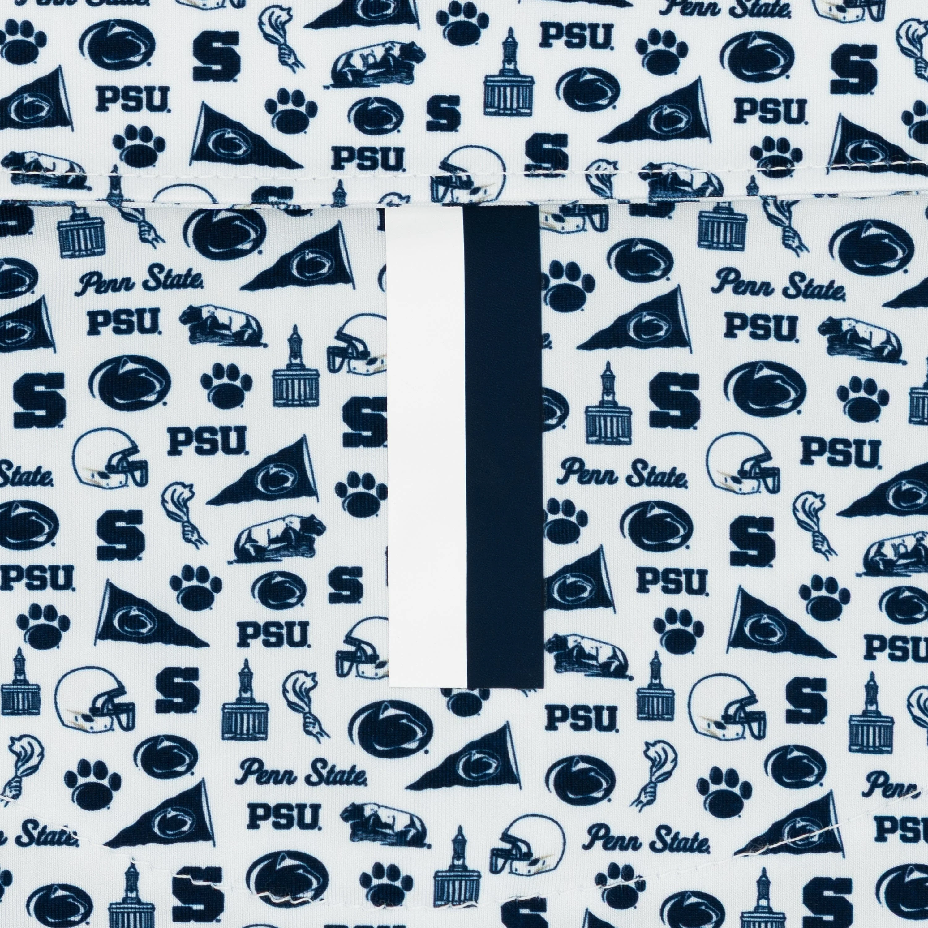 The Penn State Gameday | Collegiate Polo | The Penn State Gameday - White/Indigo Blue - Image 4