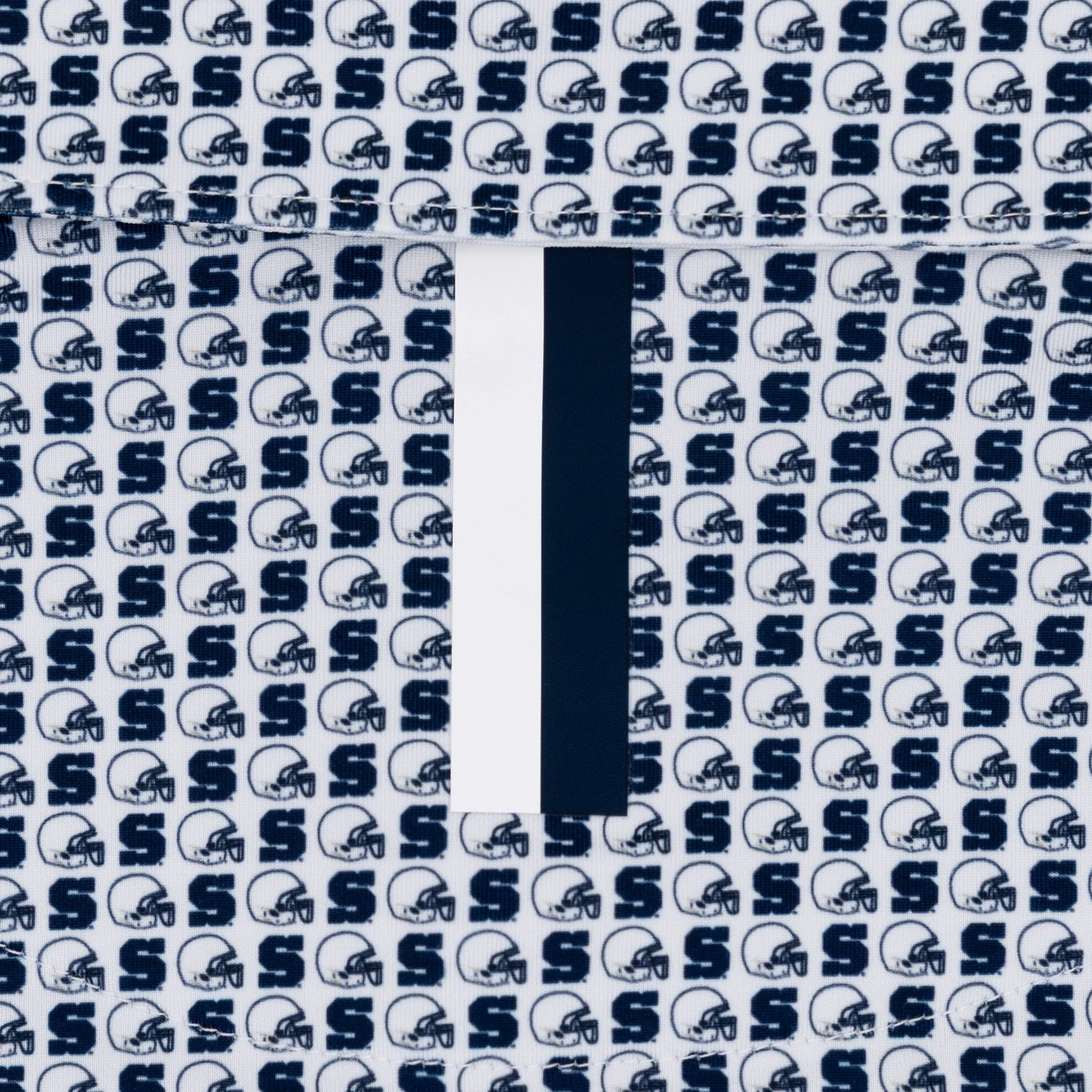 The Penn State Helmet | Collegiate Polo | The Penn State Helmet - White/Indigo Blue - Image 4