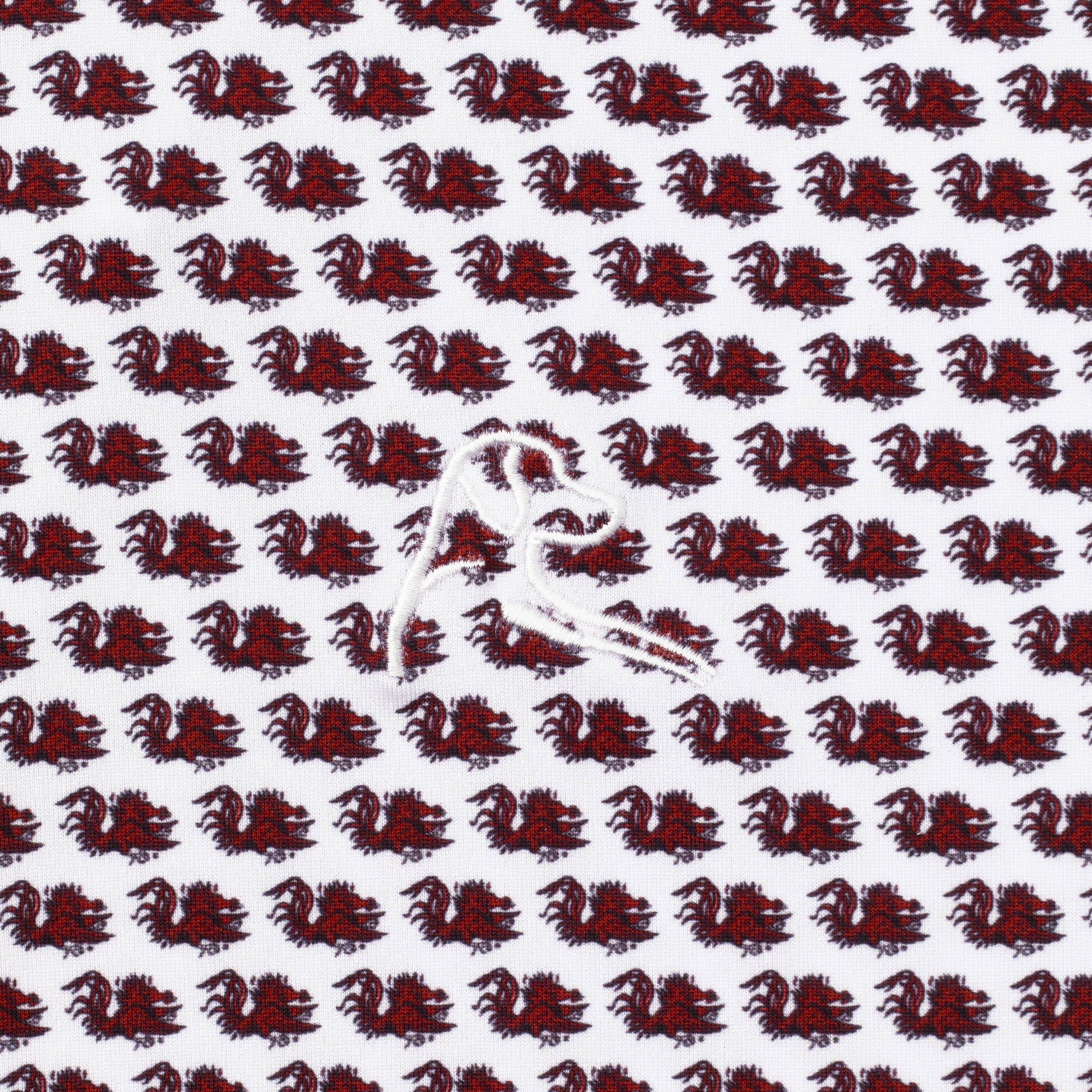 The South Carolina Fighting Gamecocks™ | Collegiate Polo | The South Carolina Fighting Gamecocks™ - White/Dark Red - Image 3