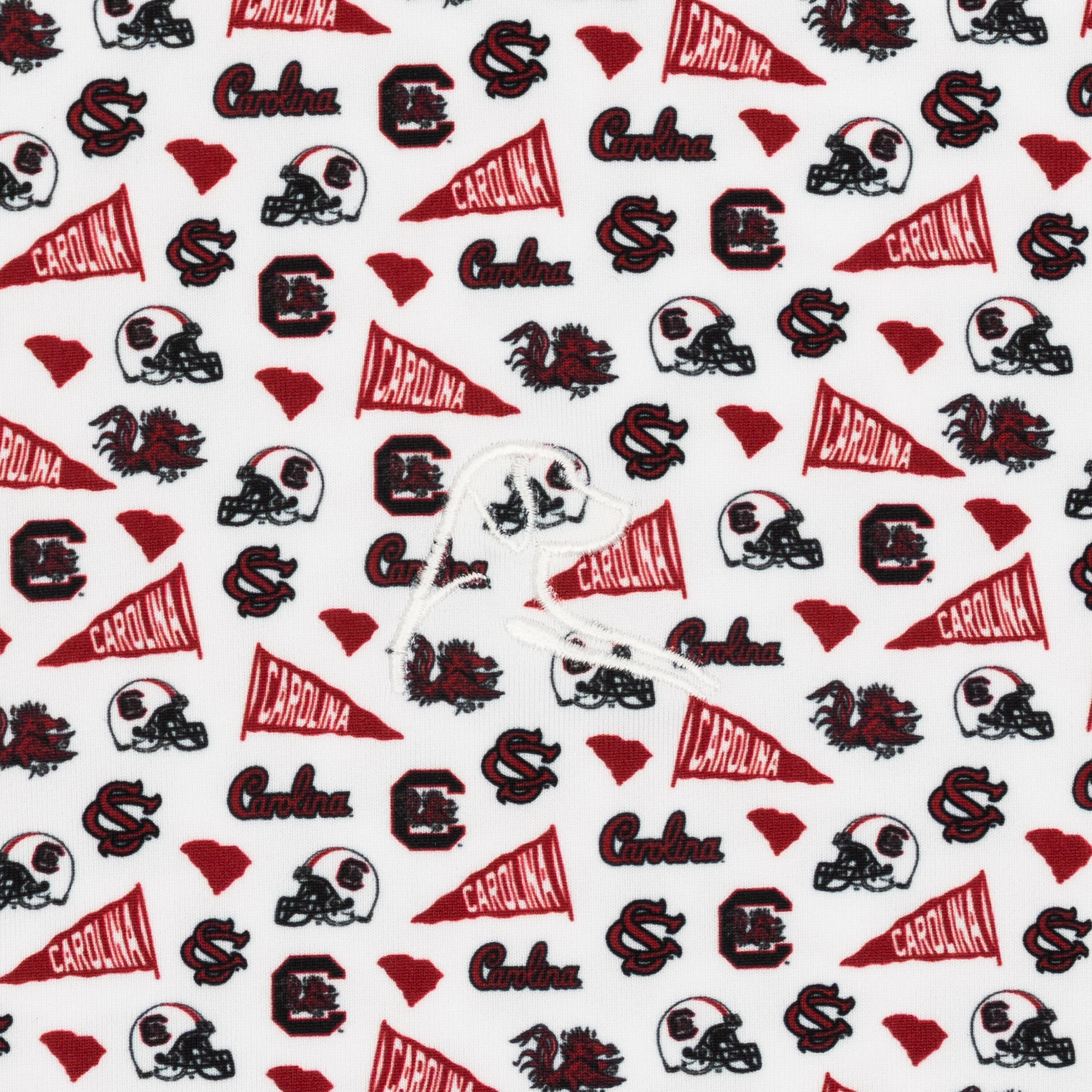The South Carolina Gameday | Collegiate Polo | The South Carolina Gameday - White/Dark Red - Image 3