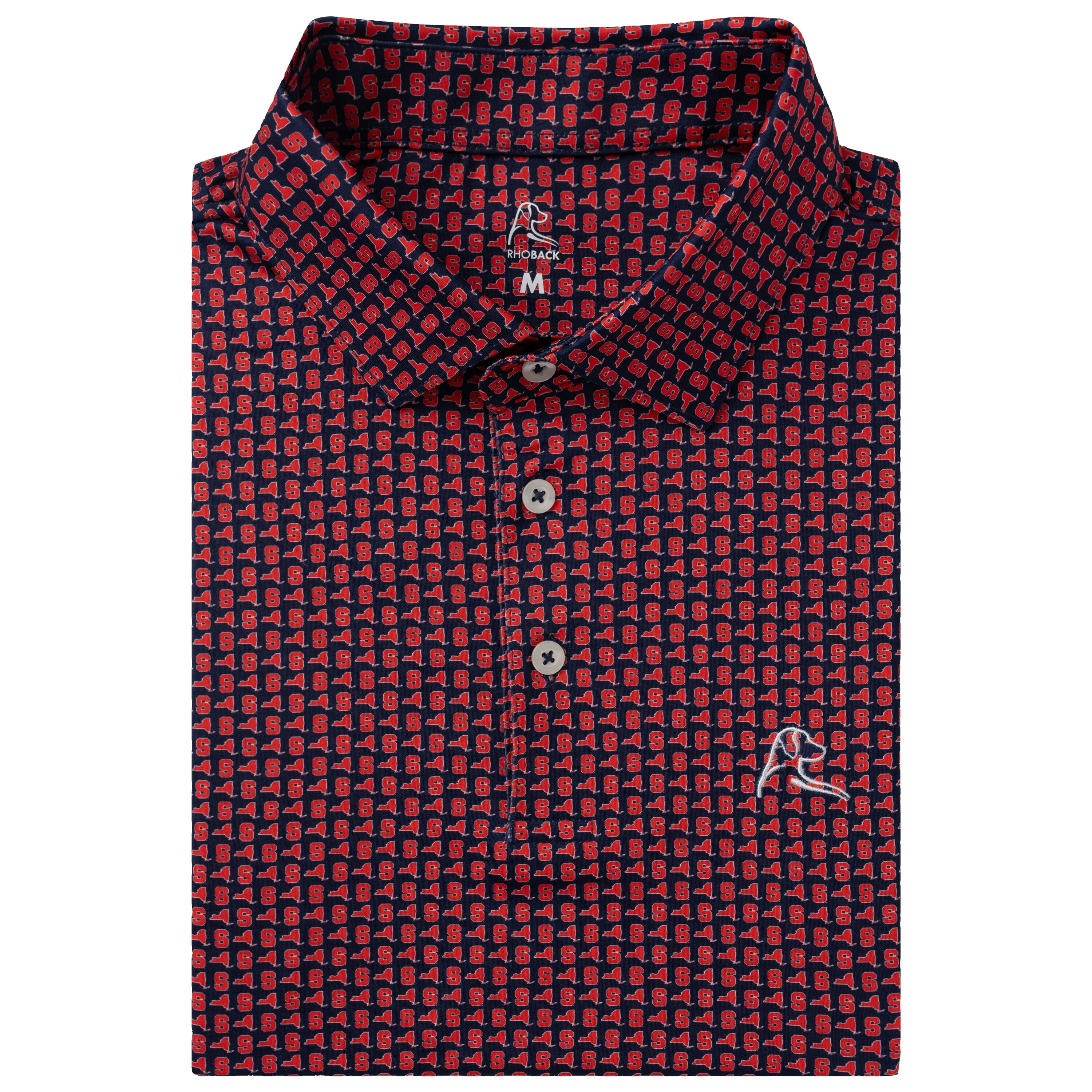The Syracuse State | Collegiate Polo | The Syracuse State - Indigo Blue/Deep Orange