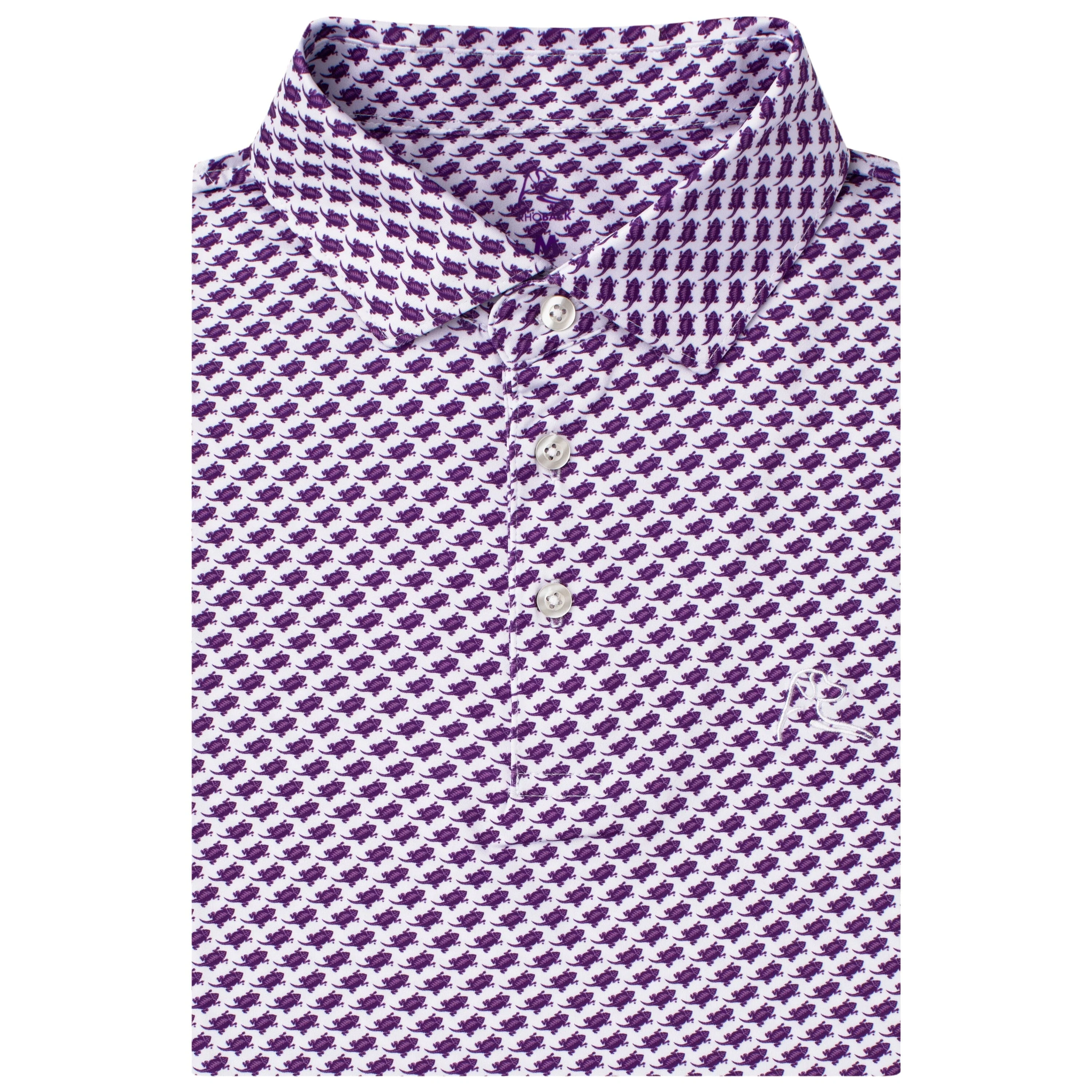 The TCU Superfrog™ | Collegiate Polo | The TCU Superfrog™ - White/Plum Purple