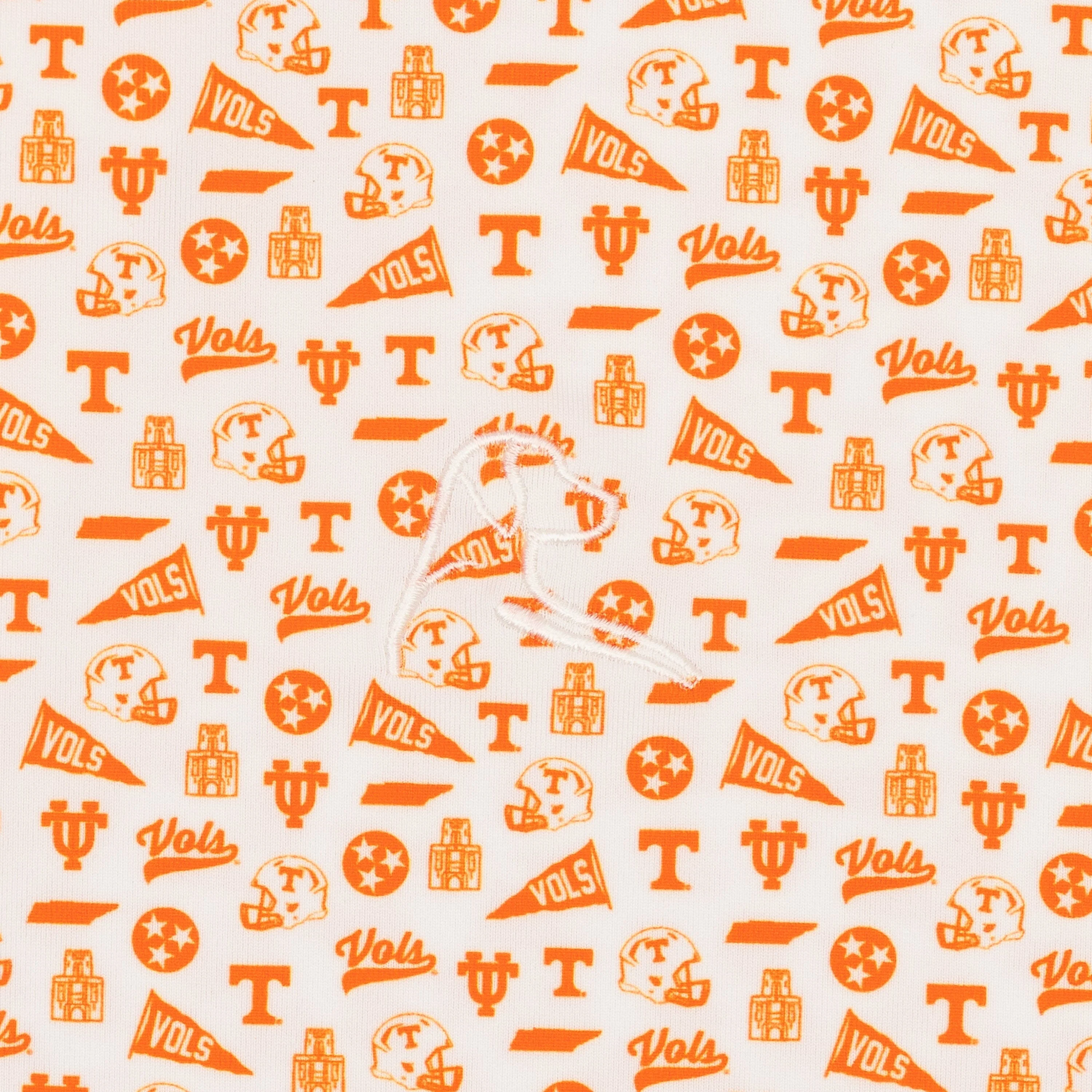 The Tennessee Gameday | Collegiate Polo | The Tennessee Gameday - White/Horizon Orange - Image 3