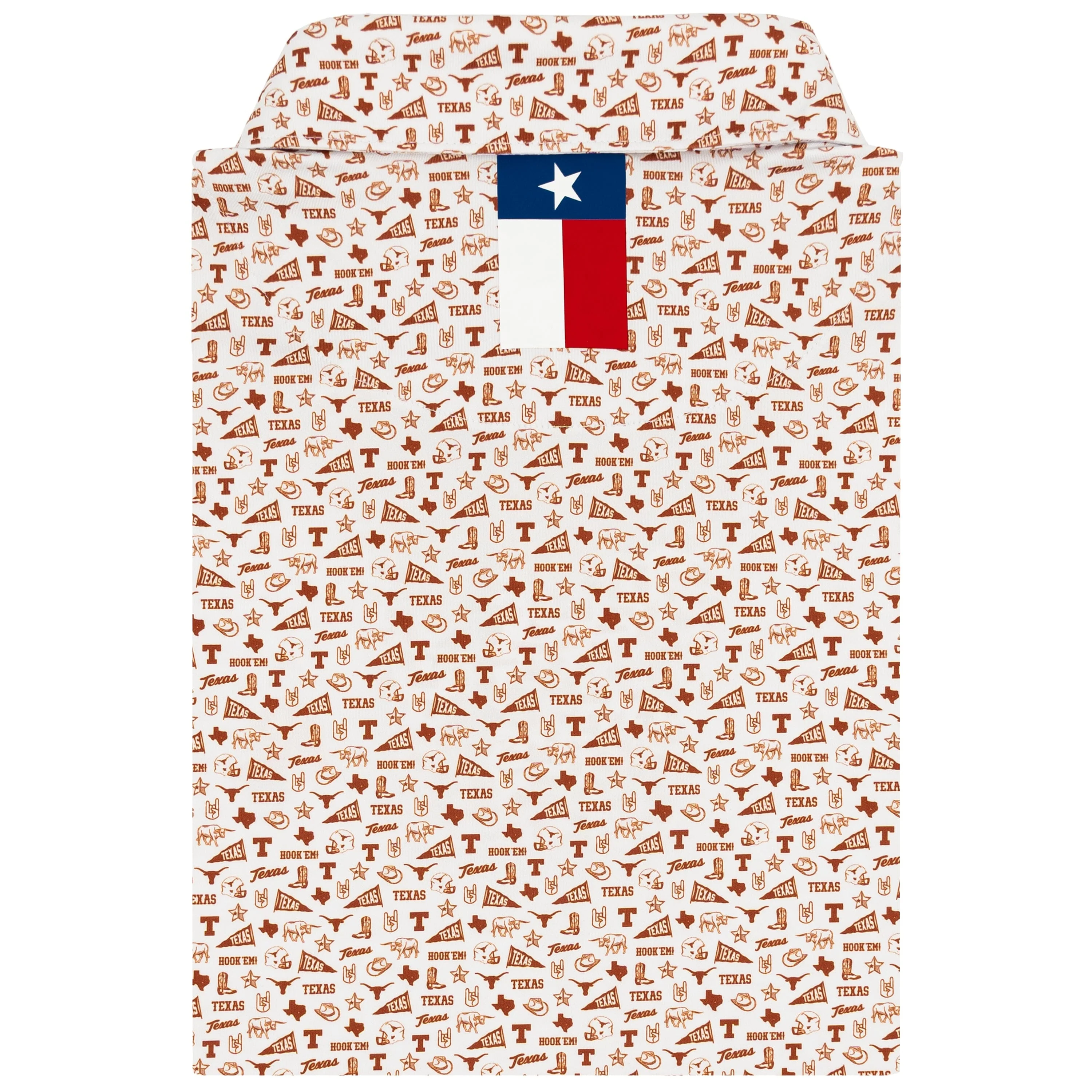 The Texas Gameday | Collegiate Polo | The Texas Gameday - White/Rust Orange - Image 2