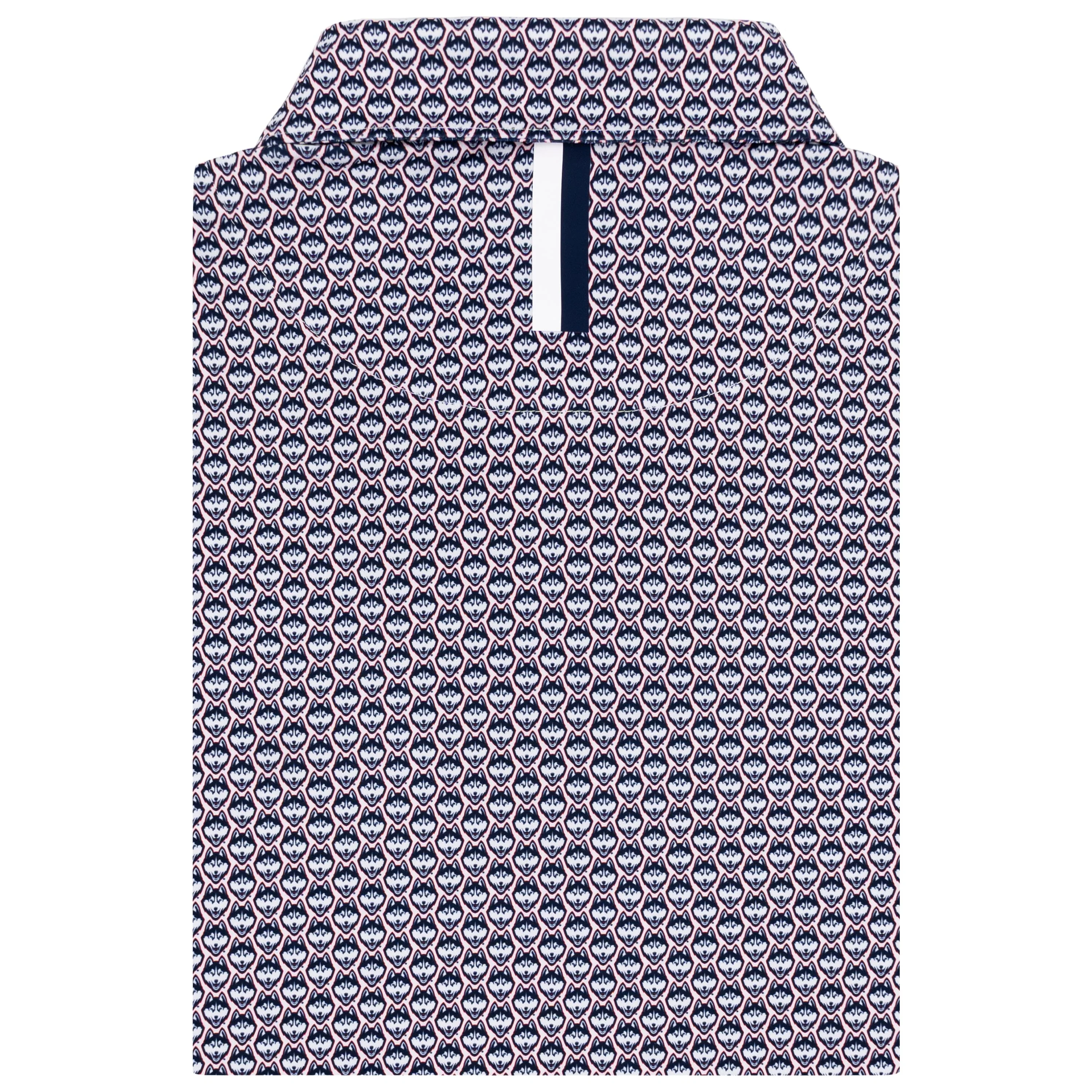The UConn Huskies™ | Collegiate Polo | The UConn Huskies™ - White/Indigo Blue - Image 2