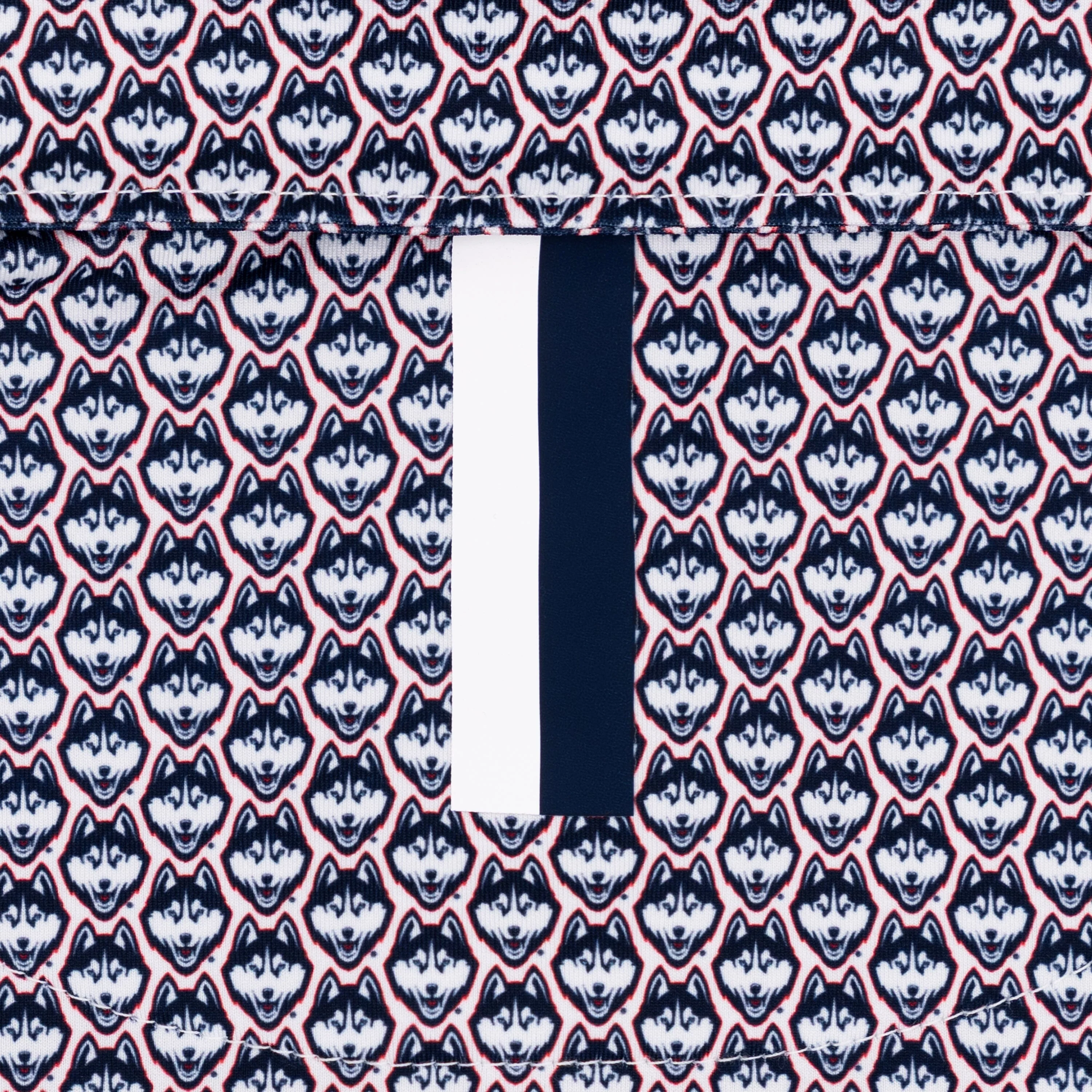 The UConn Huskies™ | Collegiate Polo | The UConn Huskies™ - White/Indigo Blue - Image 4