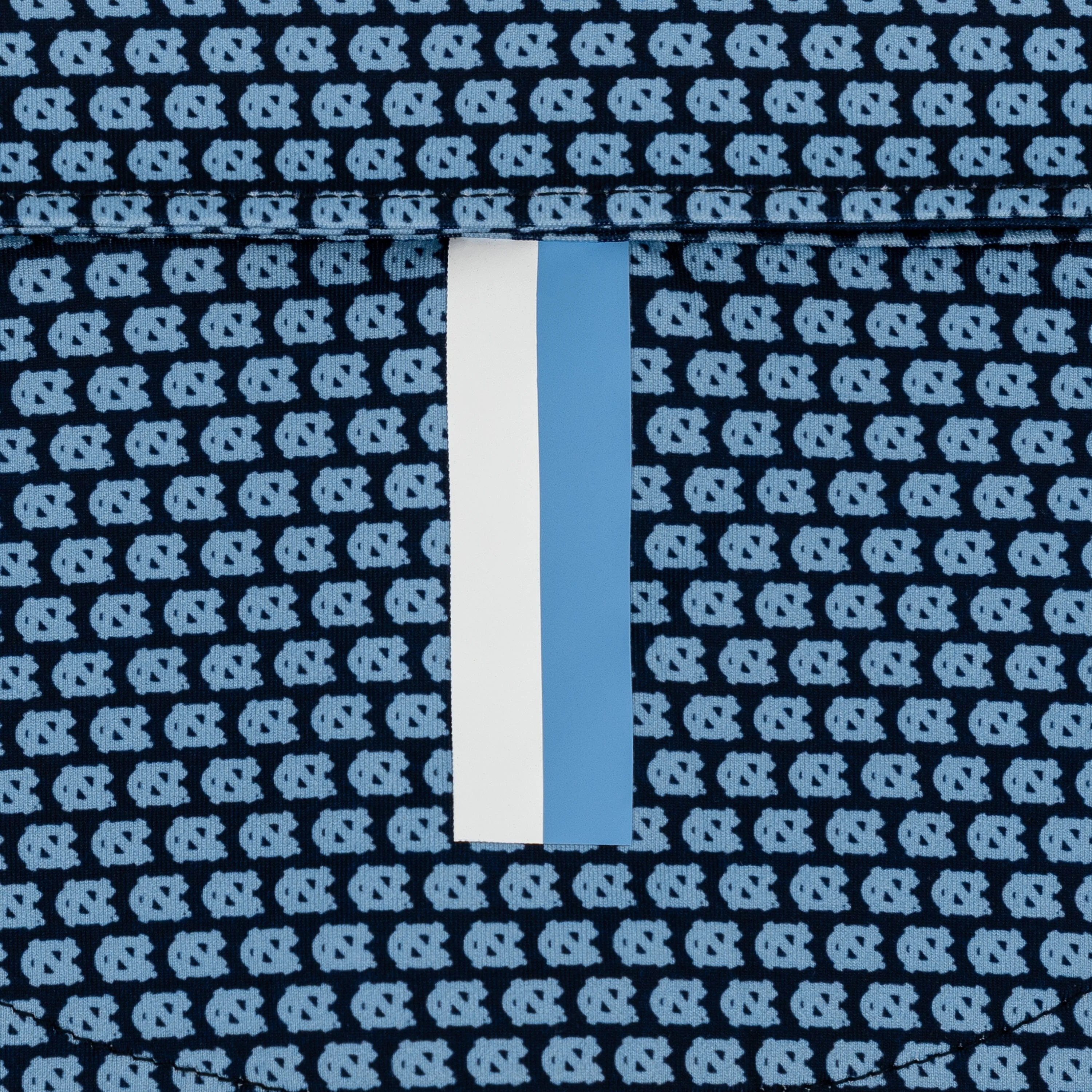 The UNC Tar Heel™ | Collegiate Polo | The UNC Tar Heel™ - Admiral Navy/Powder Blue - Image 4