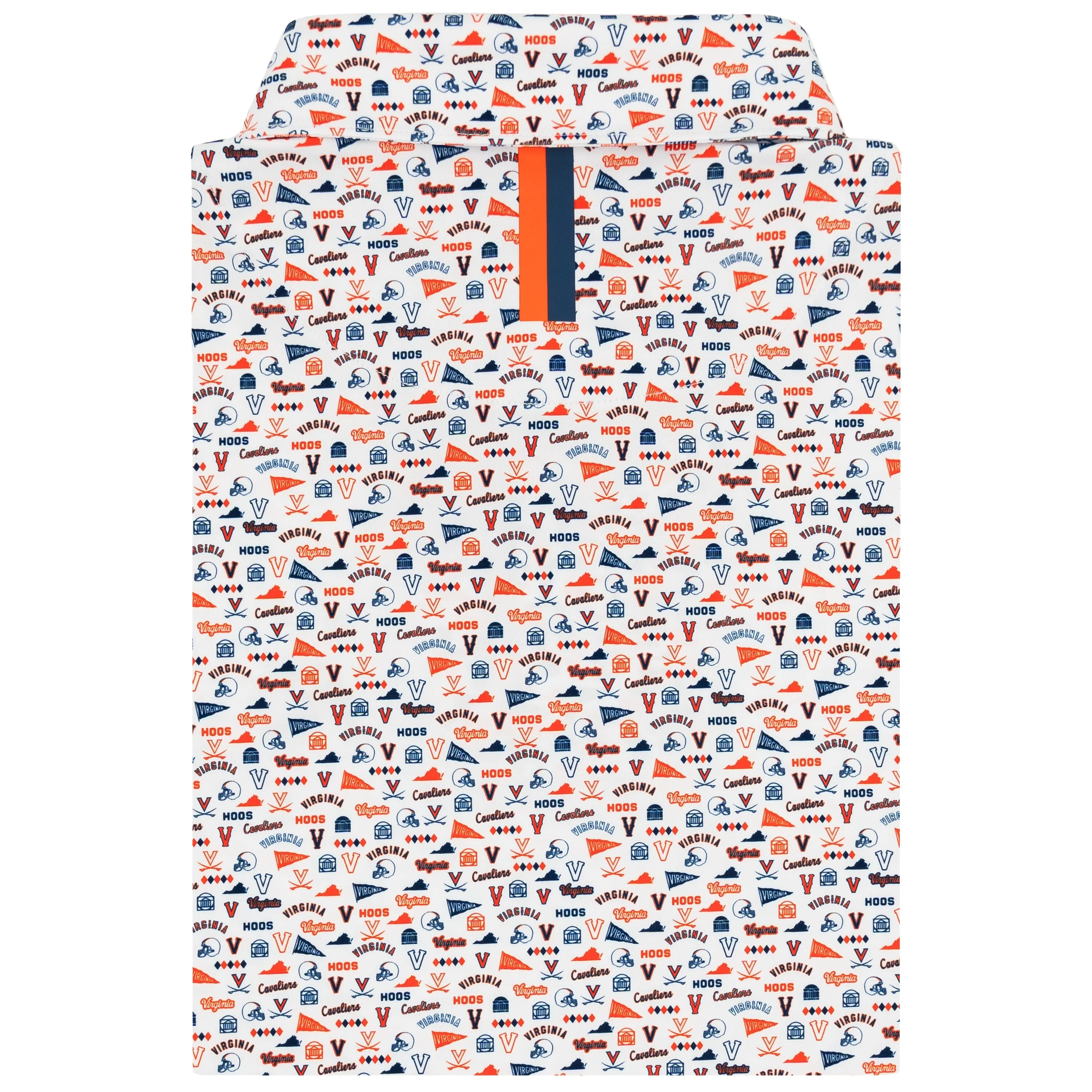 The UVA Gameday | Collegiate Polo | The UVA Gameday - White/Admiral Navy - Image 2