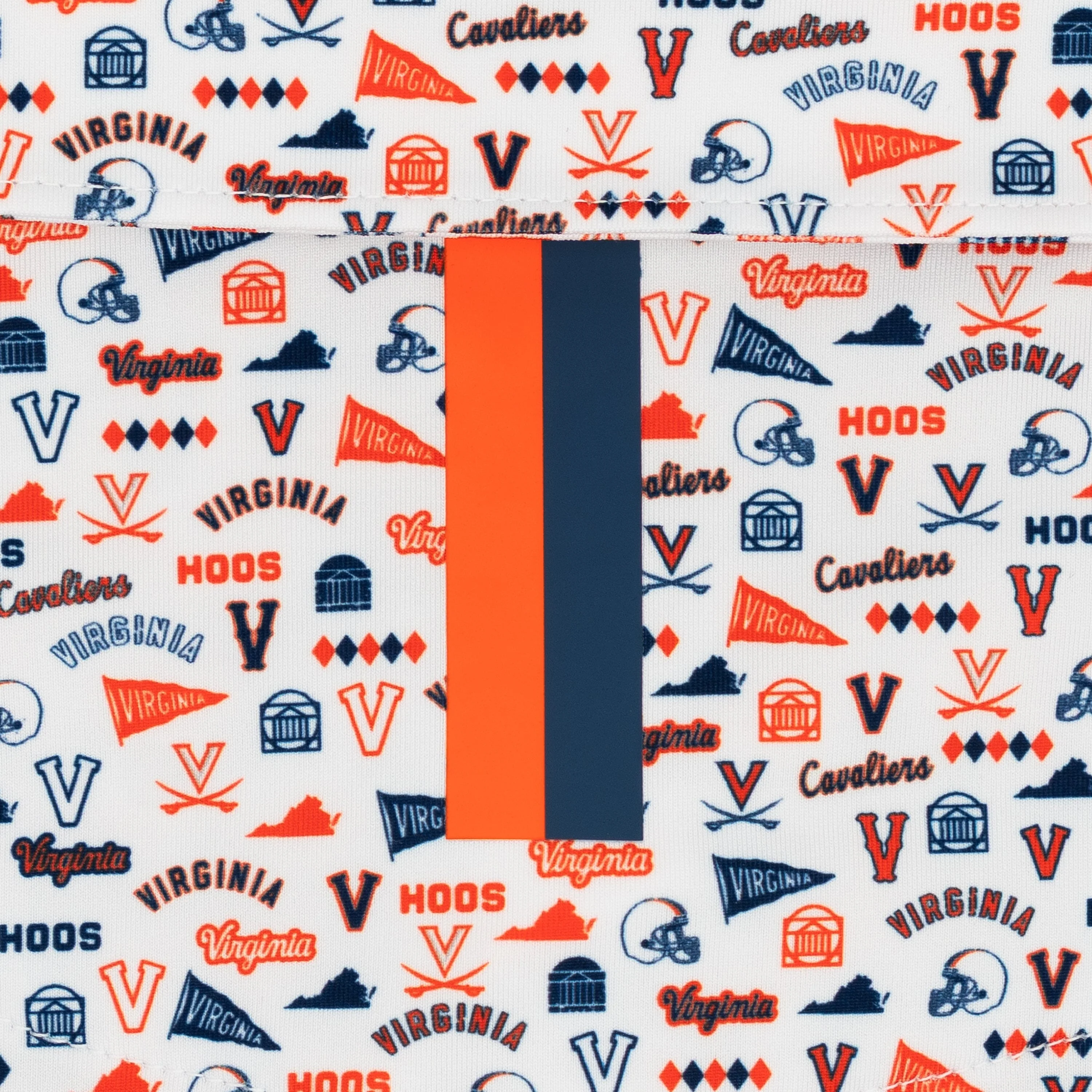 The UVA Gameday | Collegiate Polo | The UVA Gameday - White/Admiral Navy - Image 4