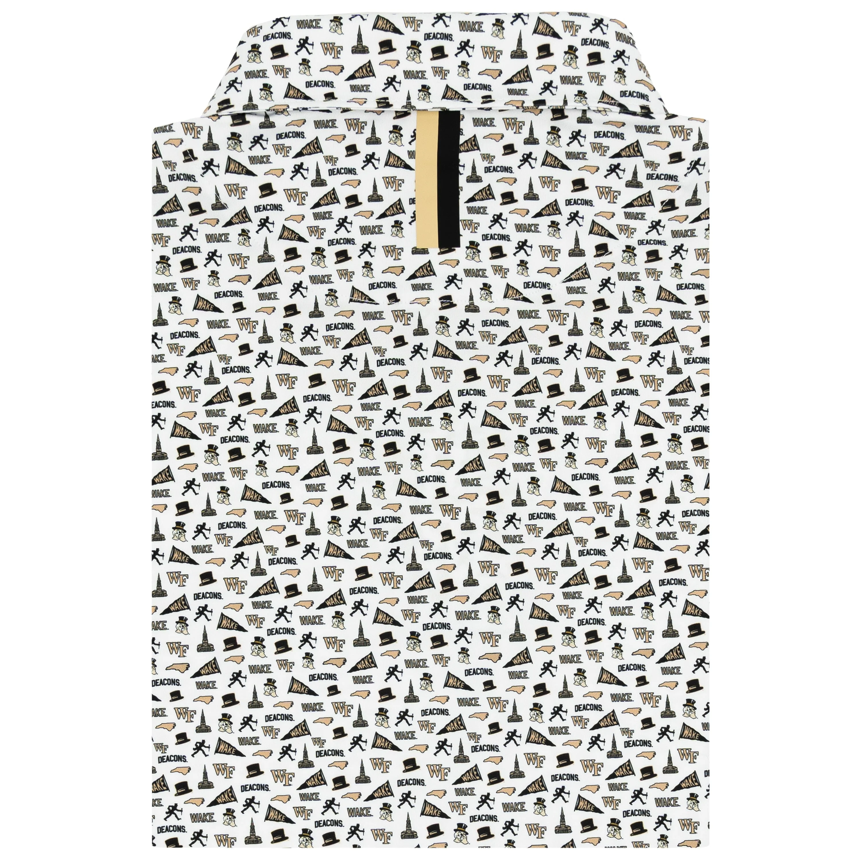 The Wake Forest Gameday | Collegiate Polo | The Wake Forest Gameday - White/Old Gold - Image 2