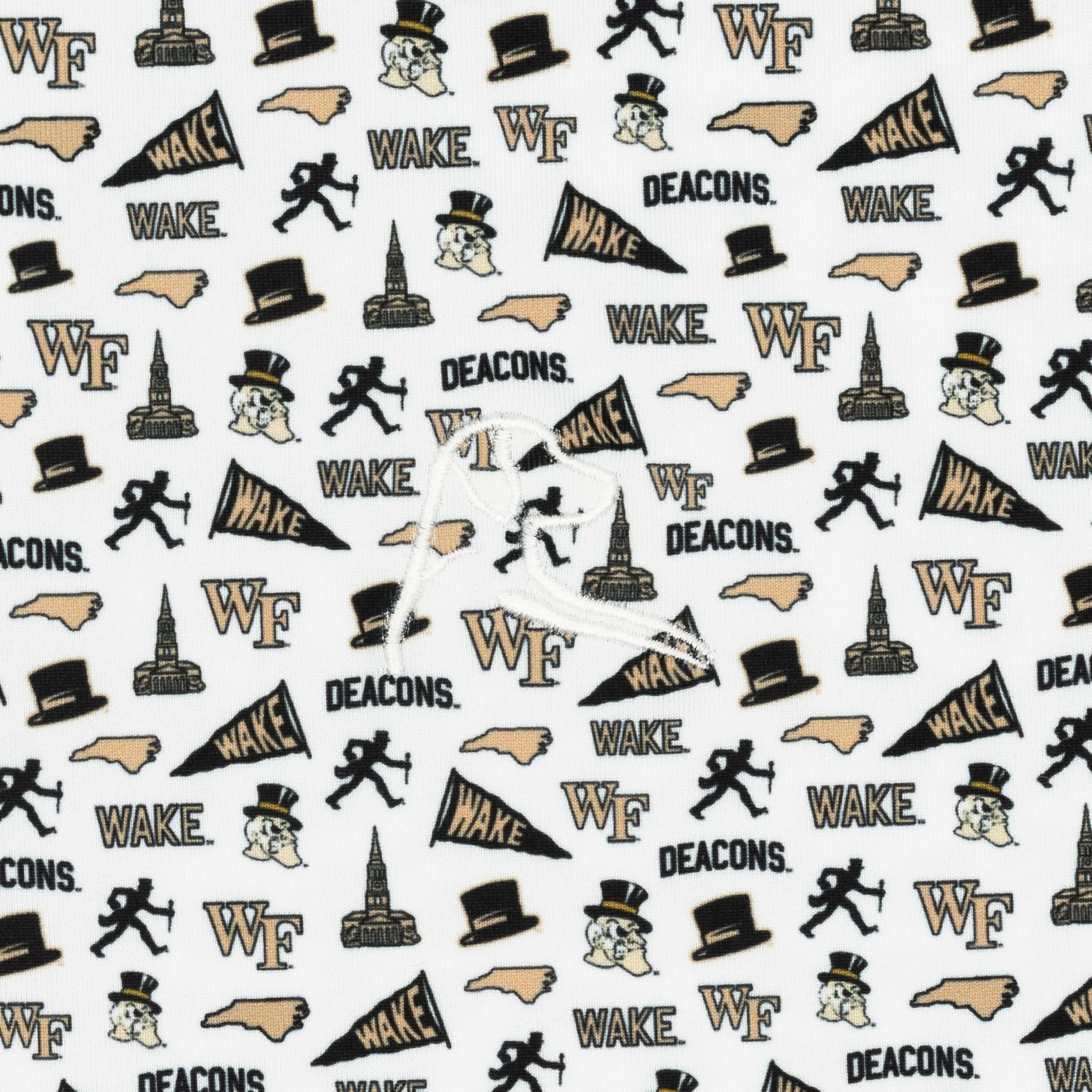 The Wake Forest Gameday | Collegiate Polo | The Wake Forest Gameday - White/Old Gold - Image 3