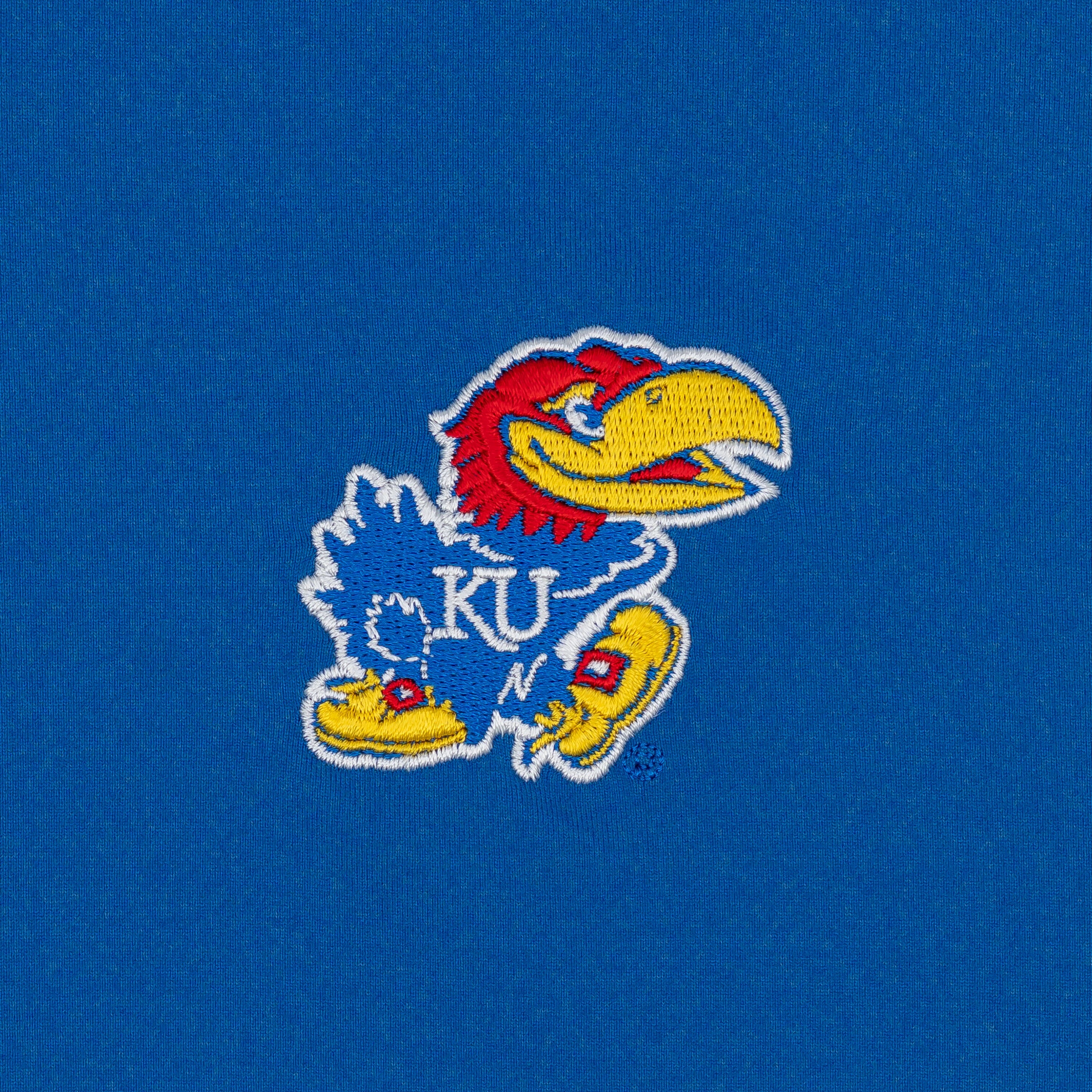 Solid Collegiate Q-Zip - Kansas | Solid - Azure Blue - Kansas - 2 - Image 3
