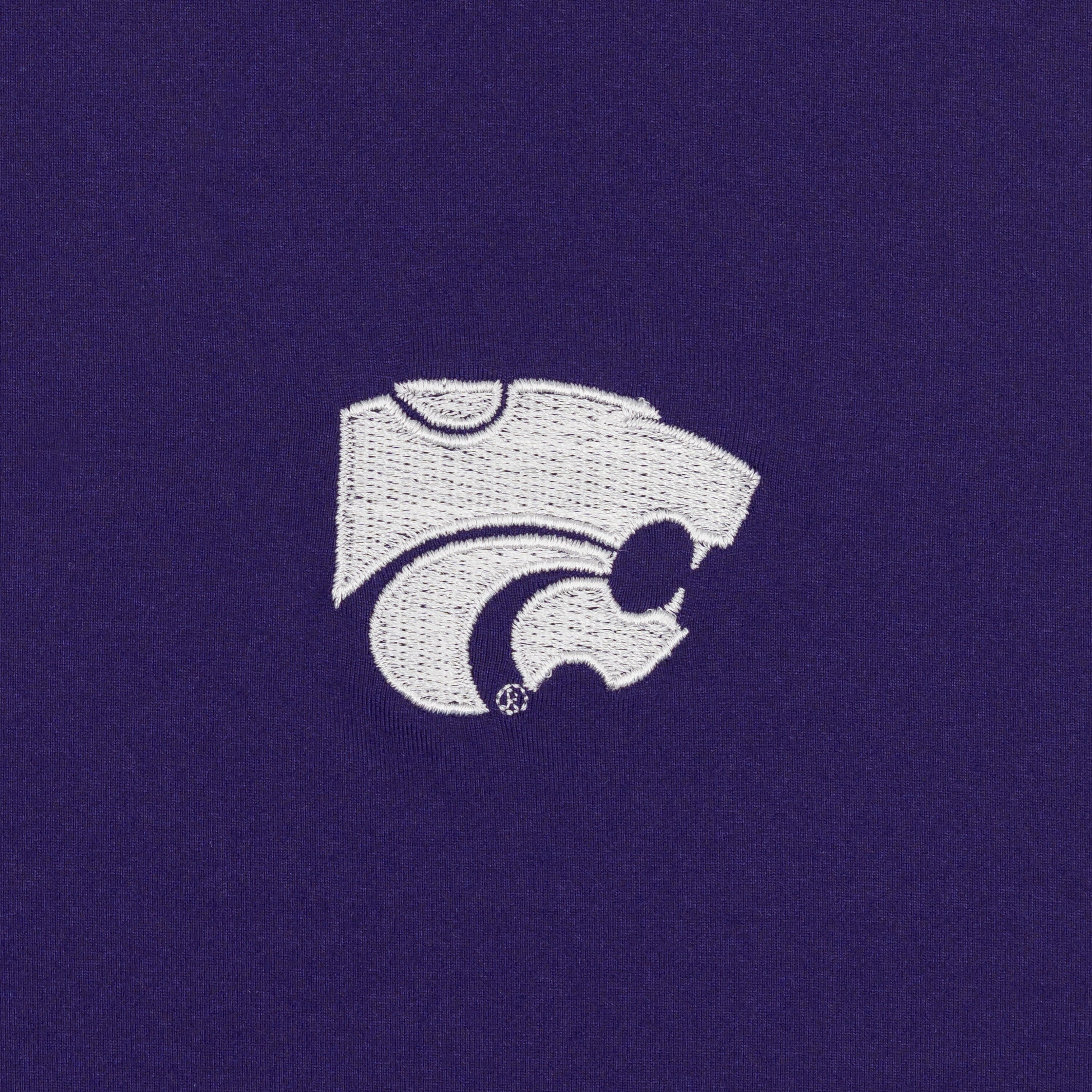 Solid Collegiate Q-Zip - Kansas State | Solid - Dark Violet - Kansas State - 1 - Image 3