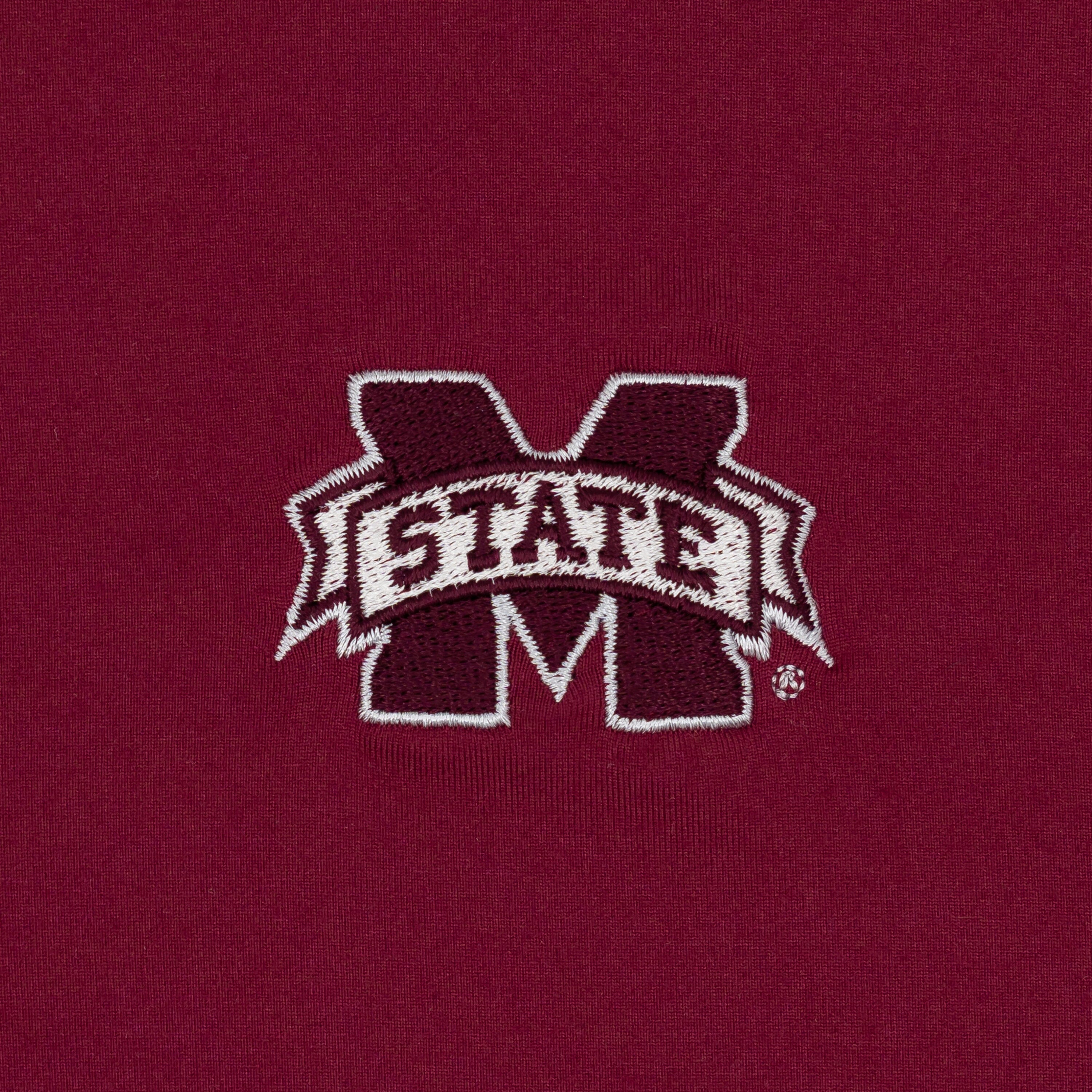 Solid Collegiate Q-Zip - Mississippi State | Solid - Maroon - Mississippi State - 2 - Image 3