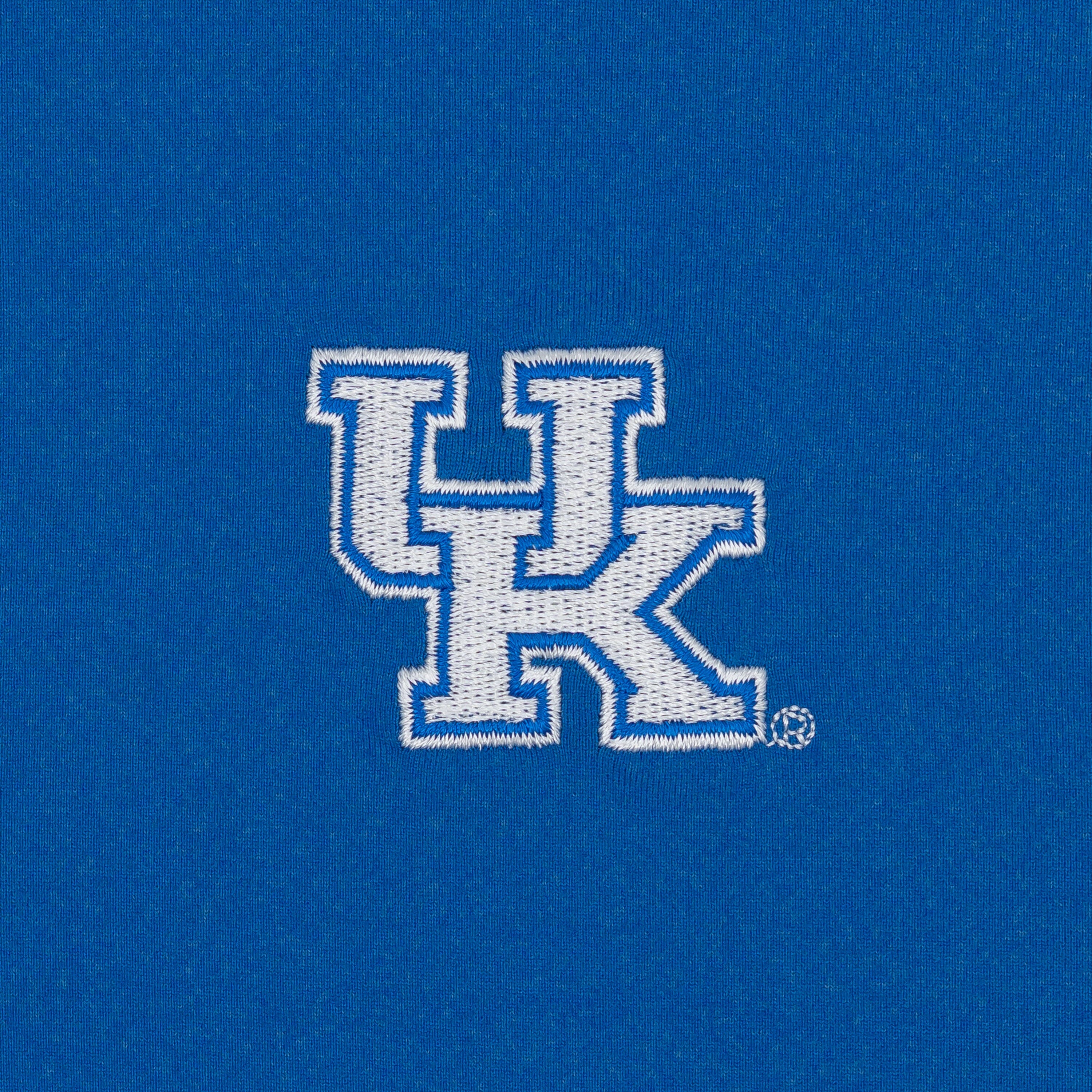 Solid Collegiate Q-Zip - Kentucky | Solid - Azure Blue - Kentucky - 1 - Image 3
