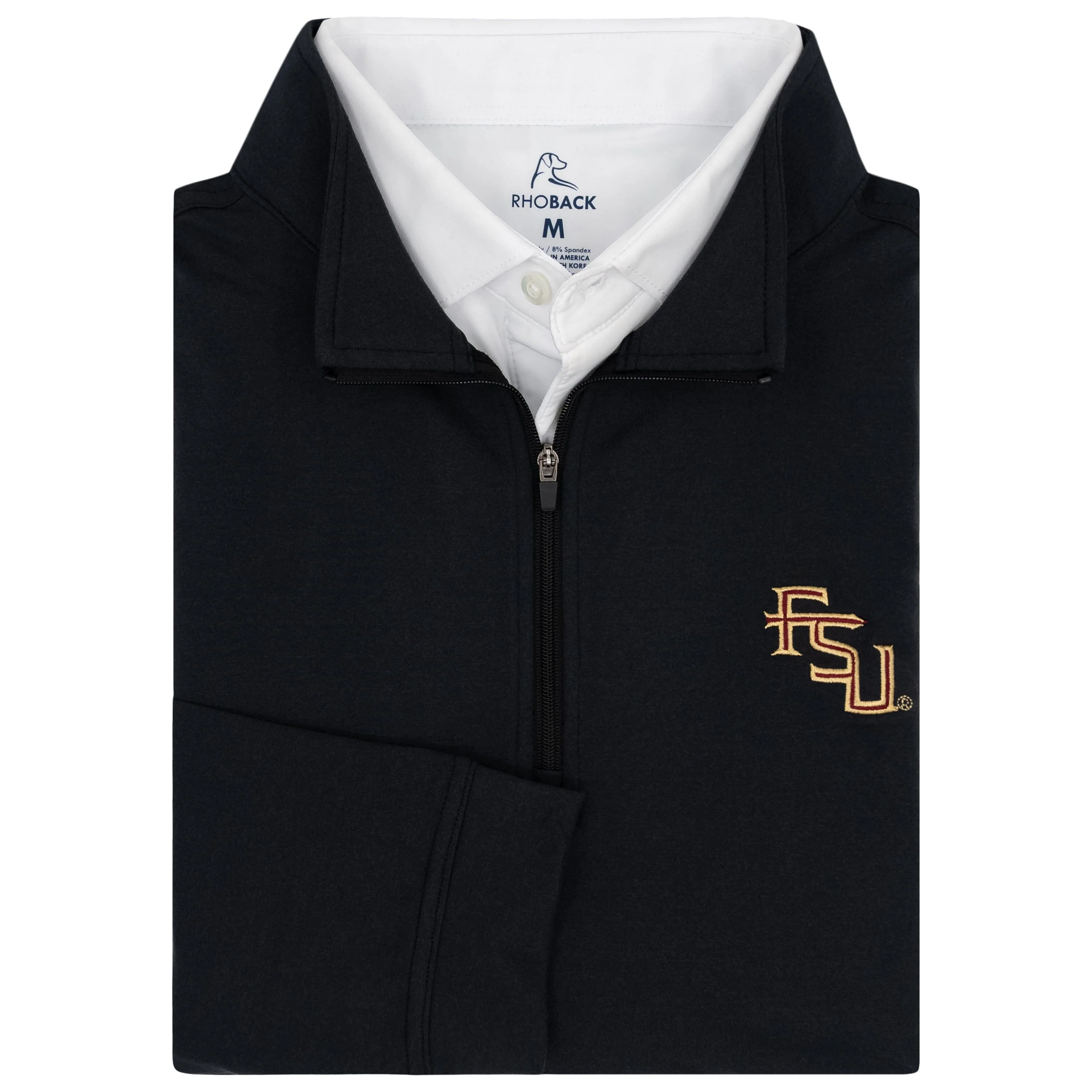 Solid Collegiate Q-Zip - Florida State | Solid - Black - Florida State - 1