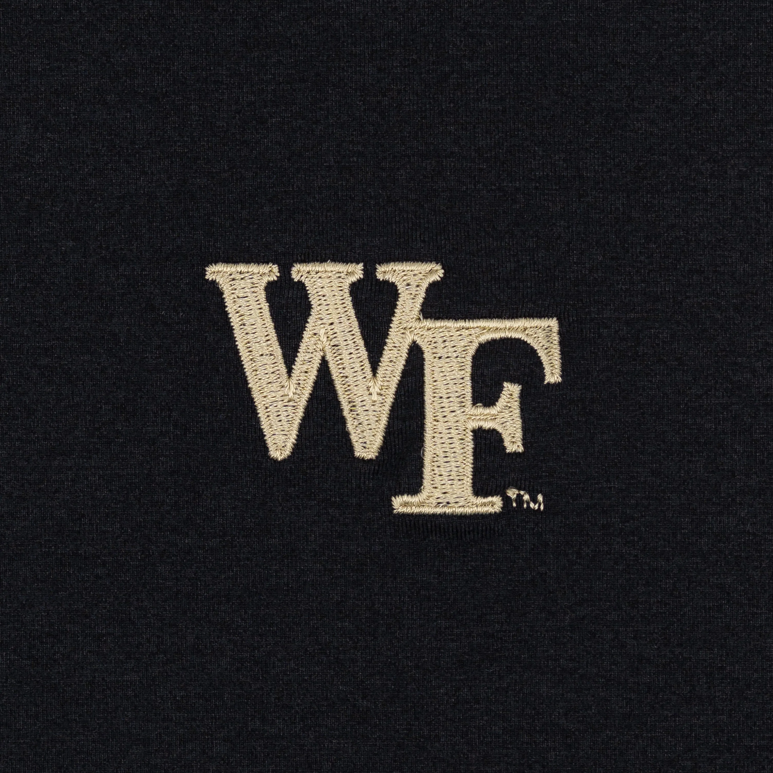 Solid Collegiate Q-Zip - Wake Forest | Solid - Black - Wake Forest - 1 - Image 3
