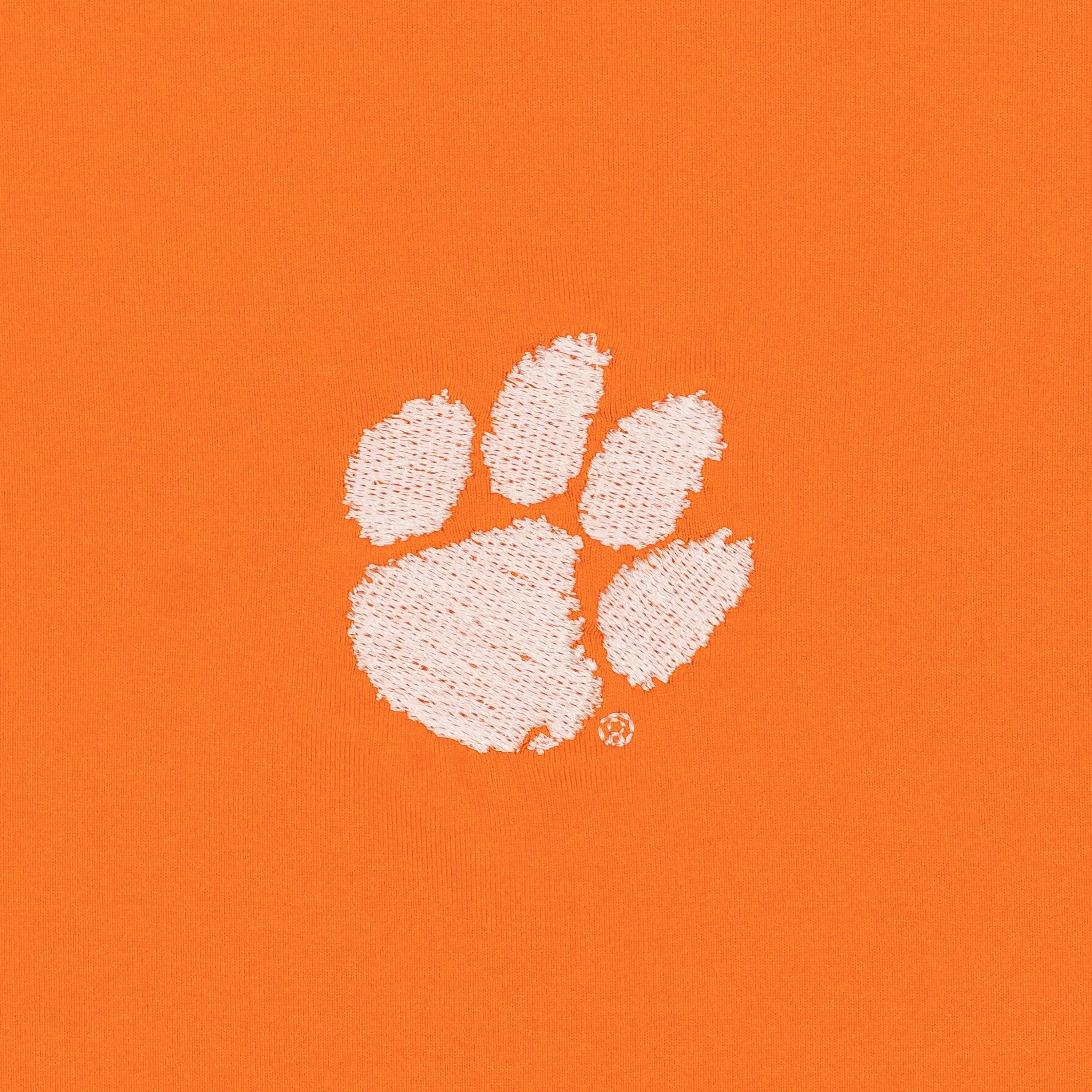 Solid Collegiate Q-Zip - Clemson | Solid - Bright Orange - Clemson - 1 - Image 4