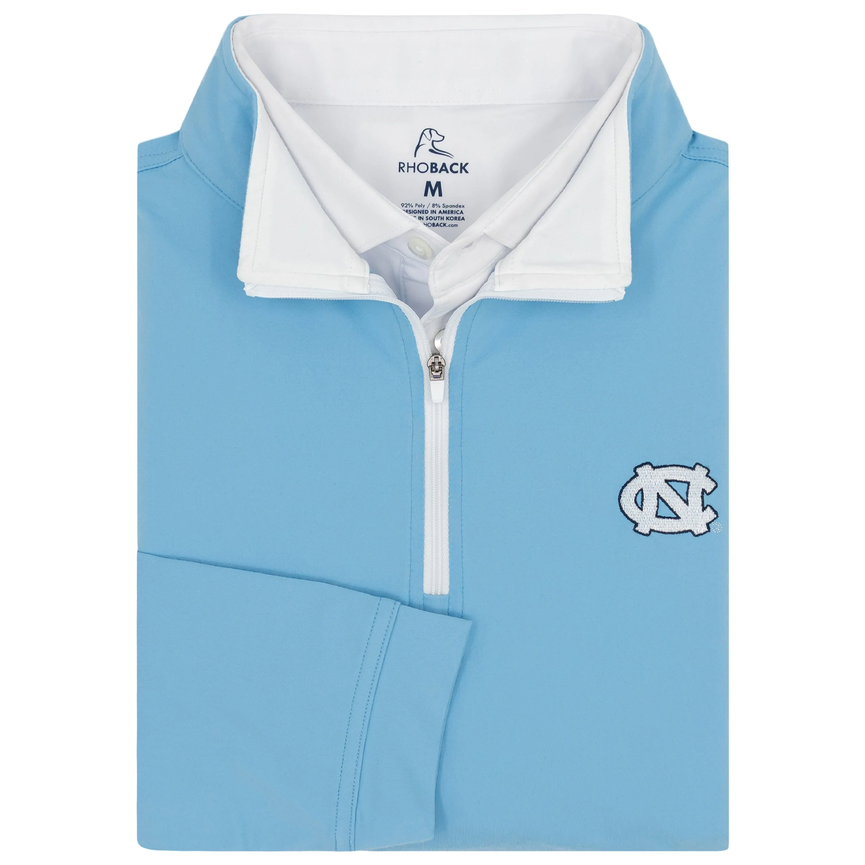Solid Collegiate Q-Zip - UNC | Solid - Powder Blue - UNC - 1