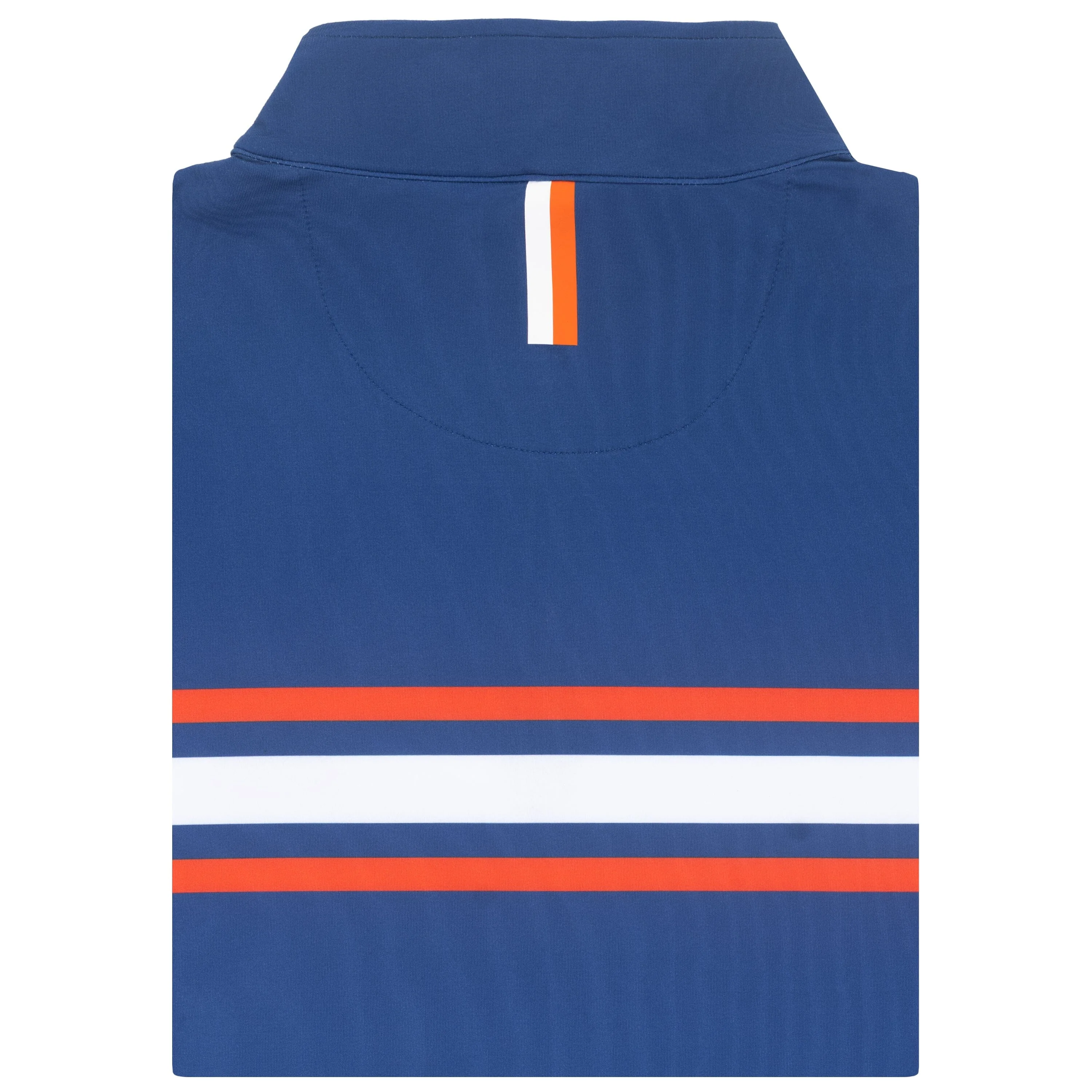 Florida Helmet Stripe Collegiate Q-Zip | The Florida Helmet Stripe - Ocean Blue/White - Image 2