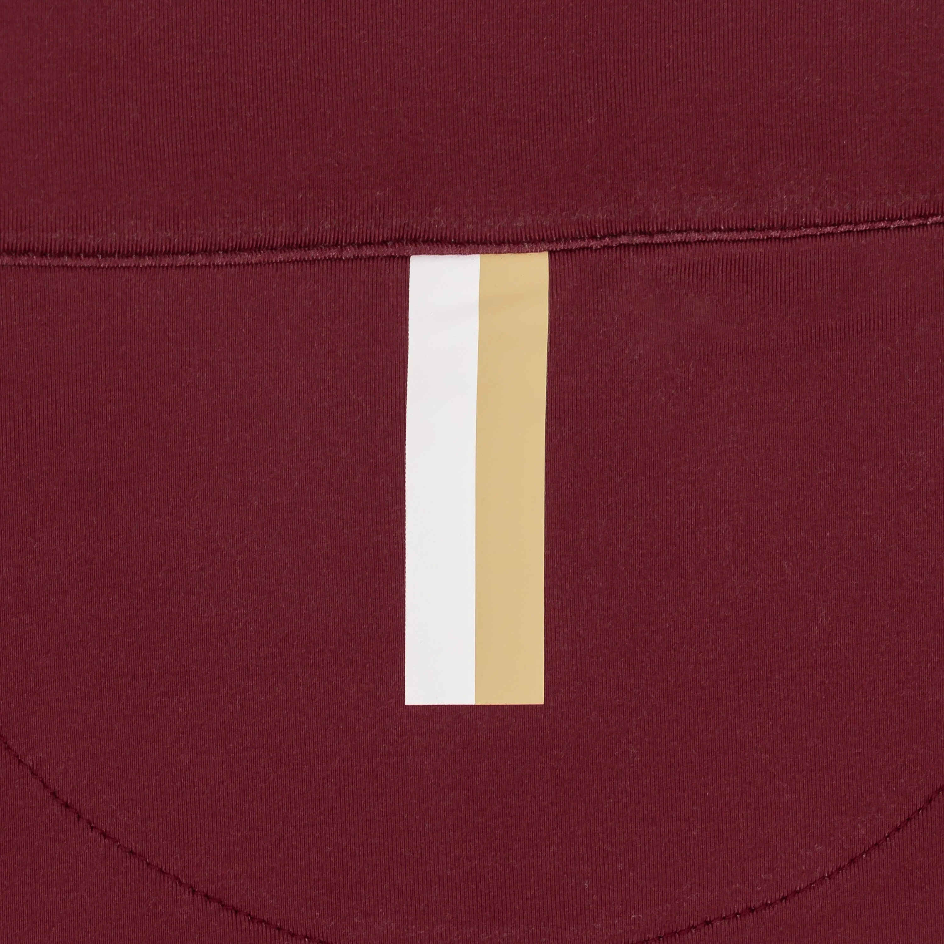 Florida State Jersey Stripe Collegiate Q-Zip | The Florida State Jersey Stripe - Garnet Red/Old Gold - Image 5