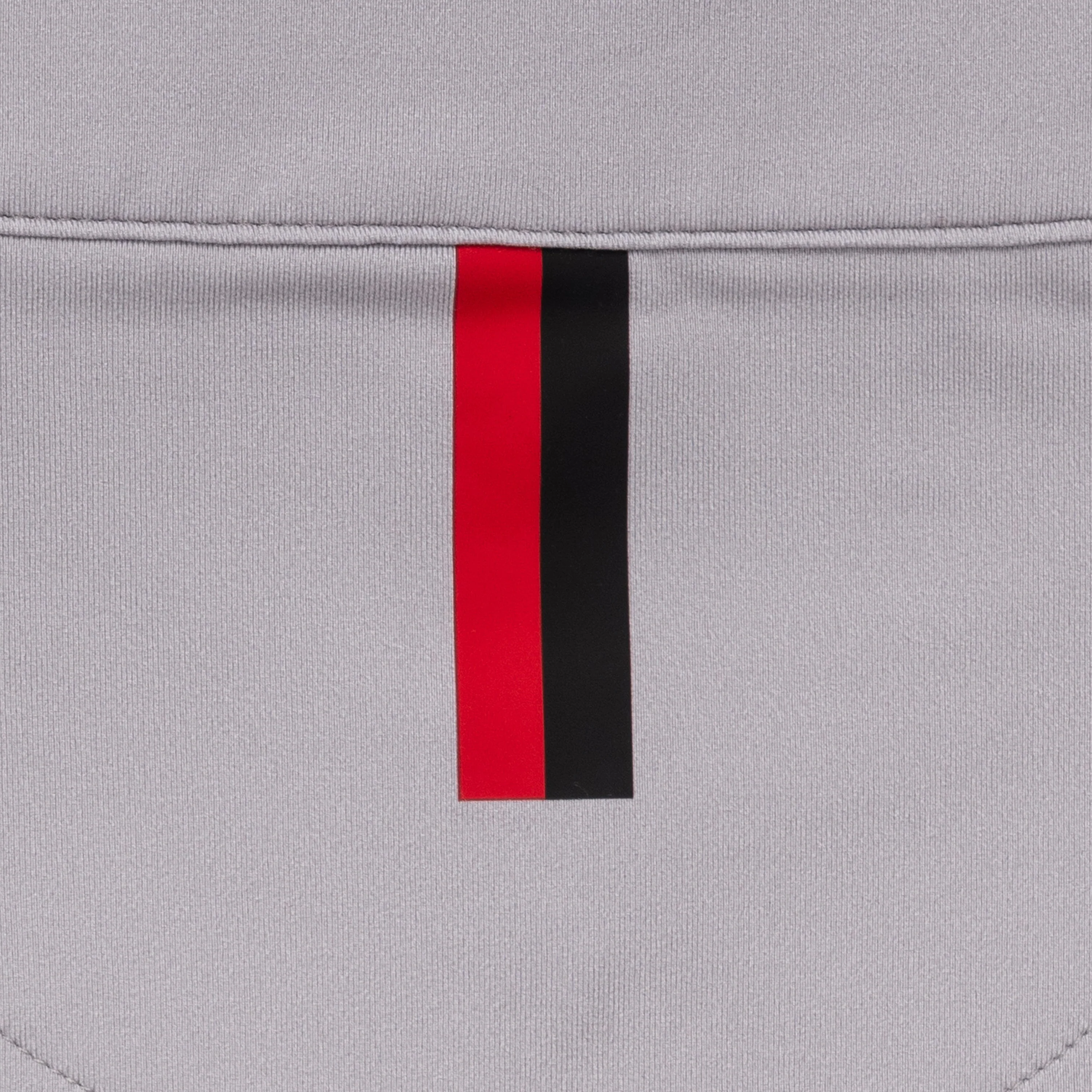 Georgia Pant Stripe Collegiate Q-Zip | The Georgia Pant Stripe - Greystone/Roar Red - Image 5
