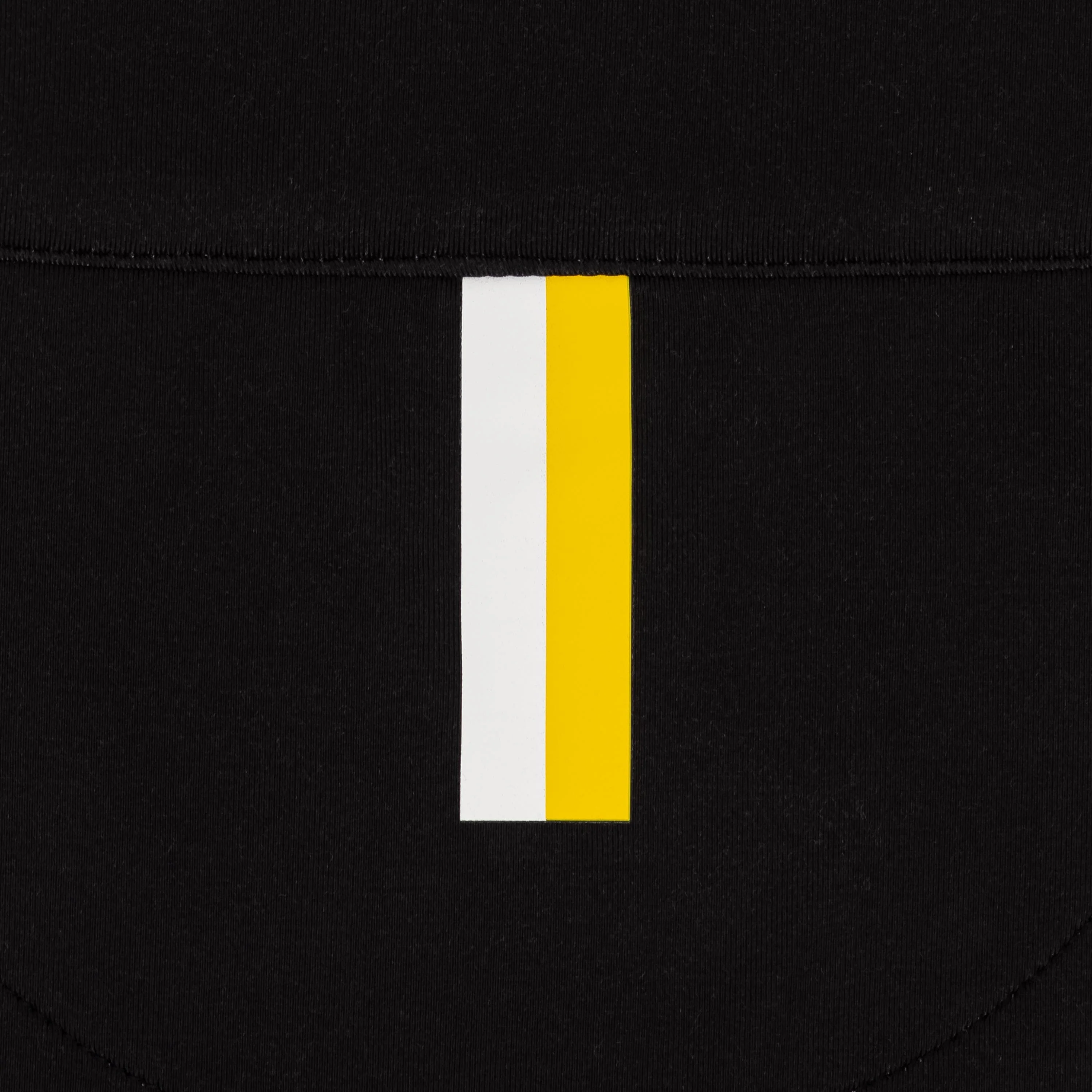 Iowa Jersey Stripe Collegiate Q-Zip | The Iowa Jersey Stripe - Black/Bright Yellow - Image 5
