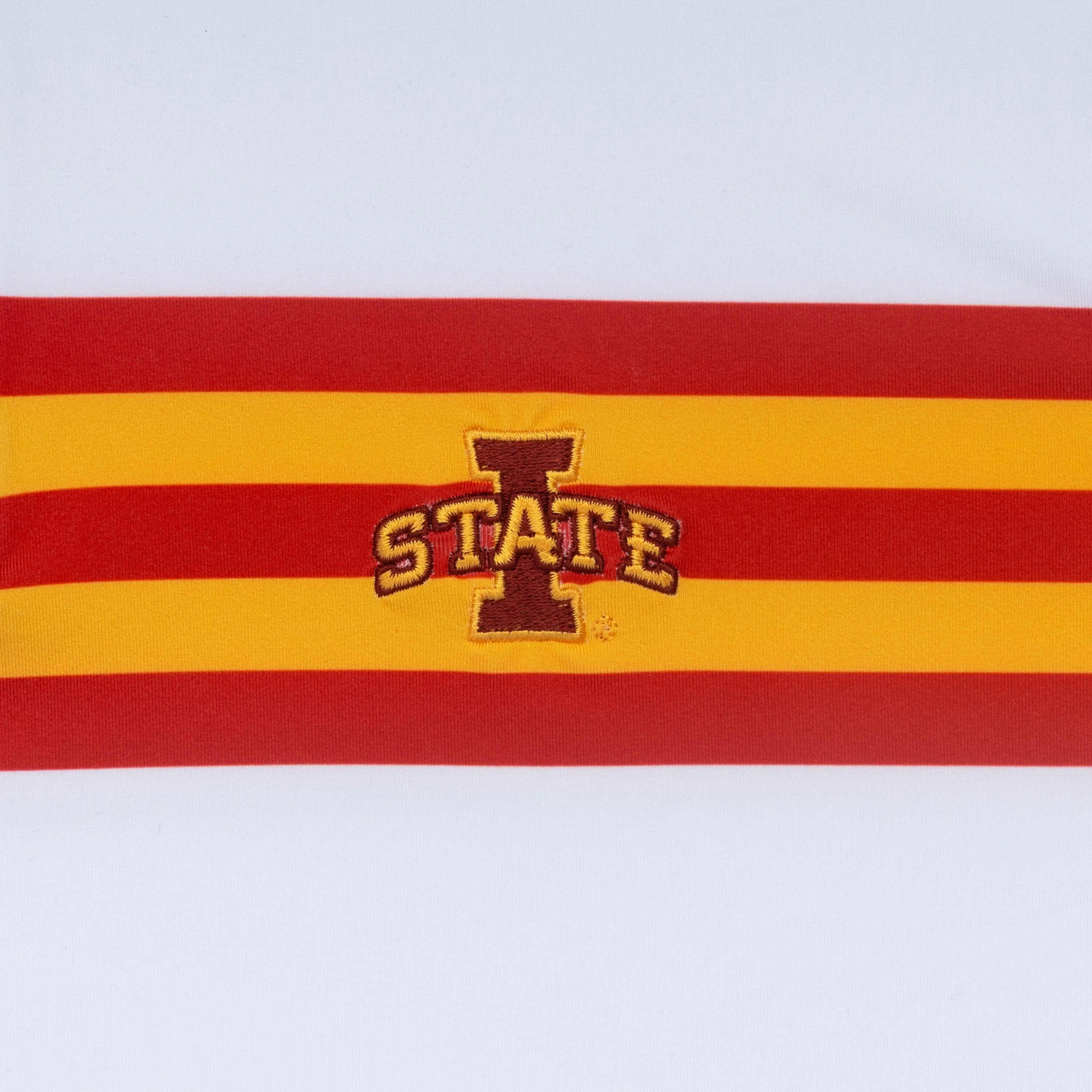 Iowa State Jersey Stripe Collegiate Q-Zip | The Iowa State Jersey Stripe - White/Varsity Red - Image 3