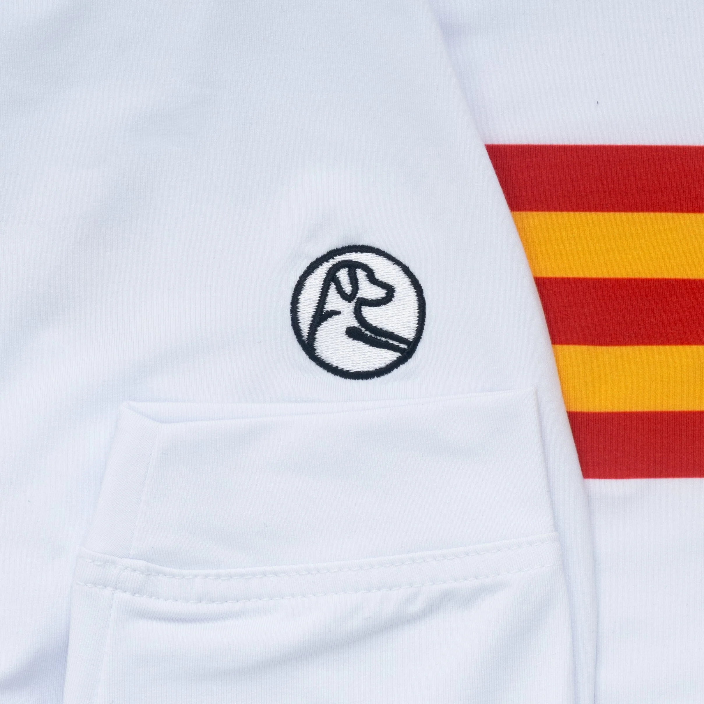 Iowa State Jersey Stripe Collegiate Q-Zip | The Iowa State Jersey Stripe - White/Varsity Red - Image 4