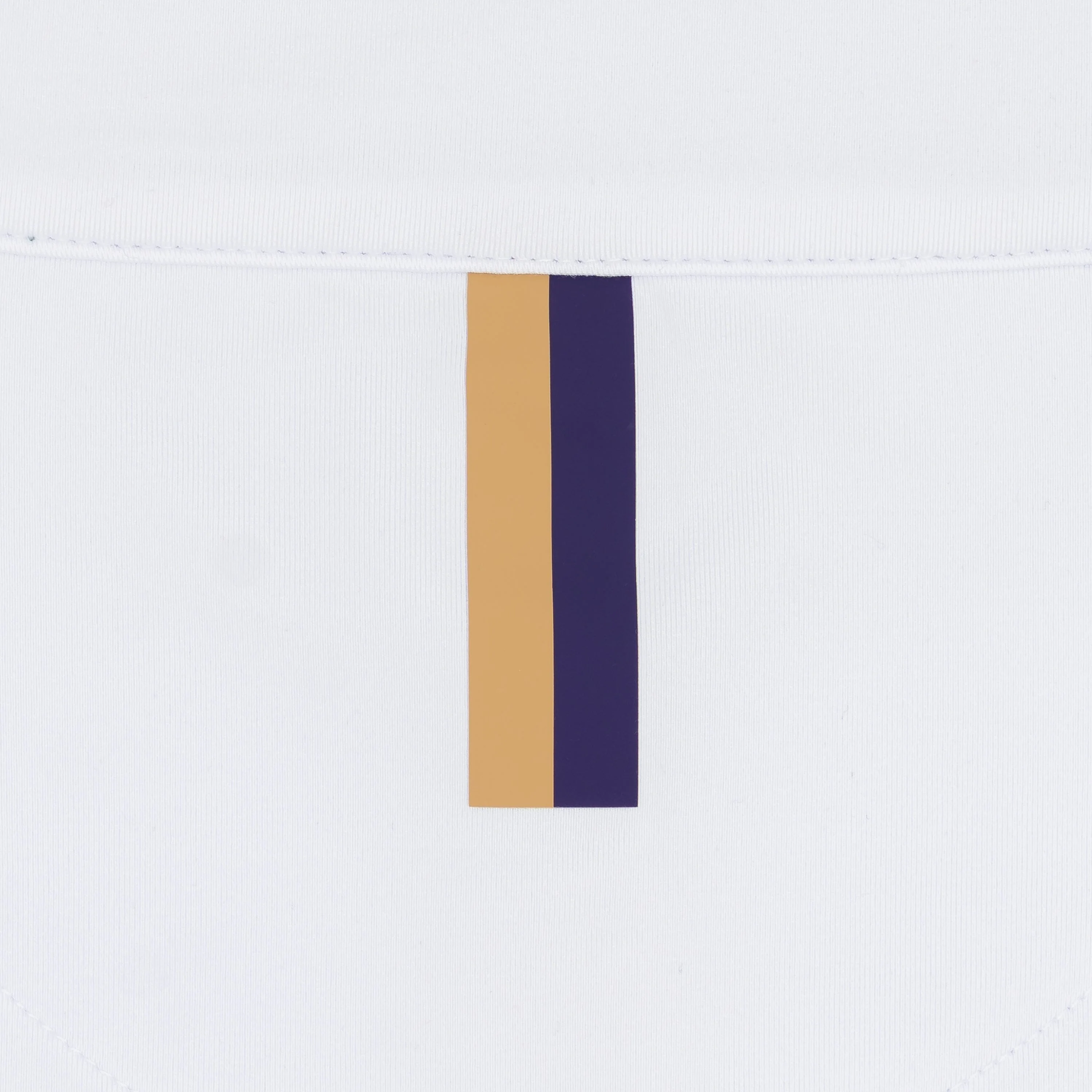 James Madison Helmet Stripe Collegiate Q-Zip | The James Madison Helmet Stripe - White/Dark Violet - Image 5