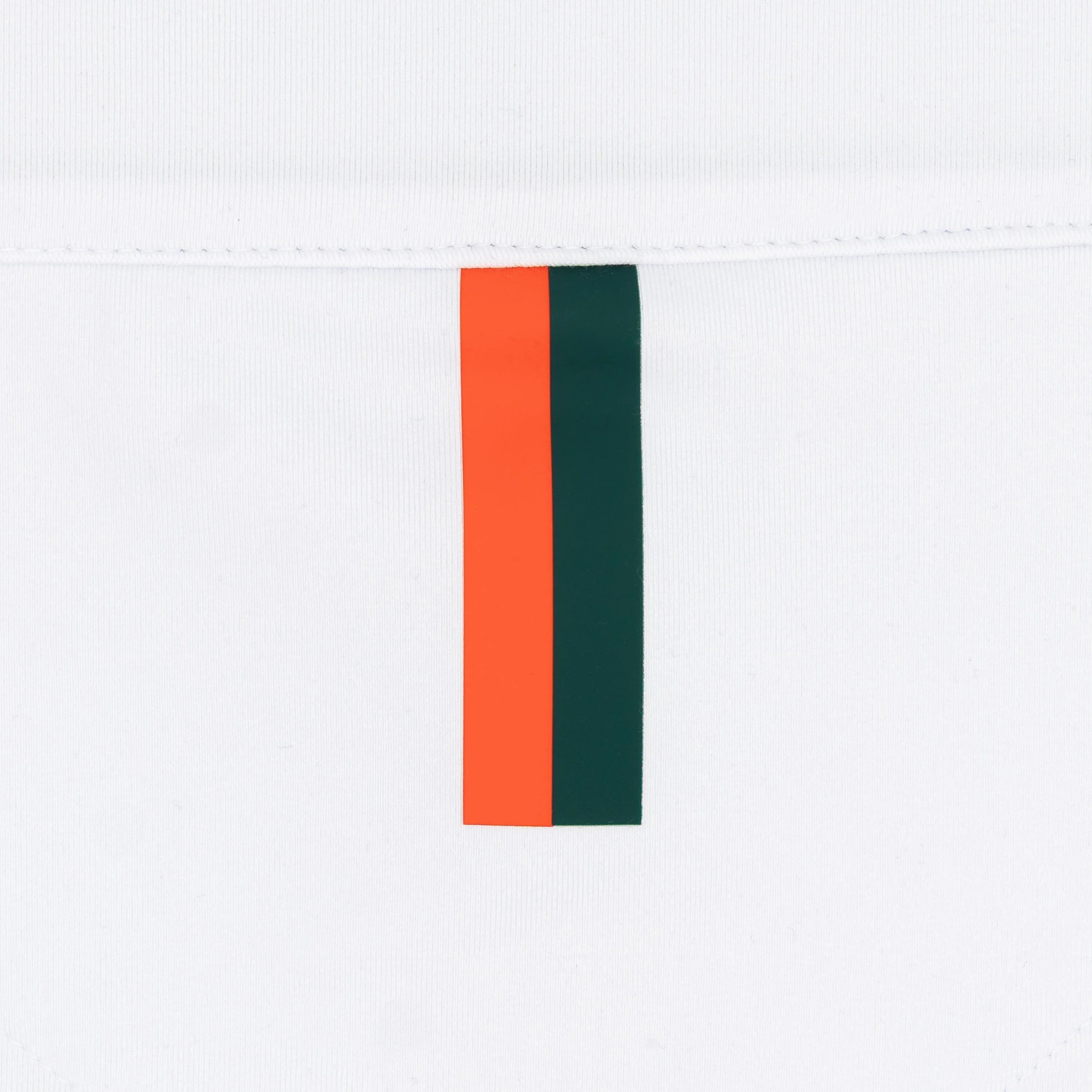 Miami Helmet Stripe Collegiate Q-Zip | The Miami Helmet Stripe - White/Evergreen - Image 5