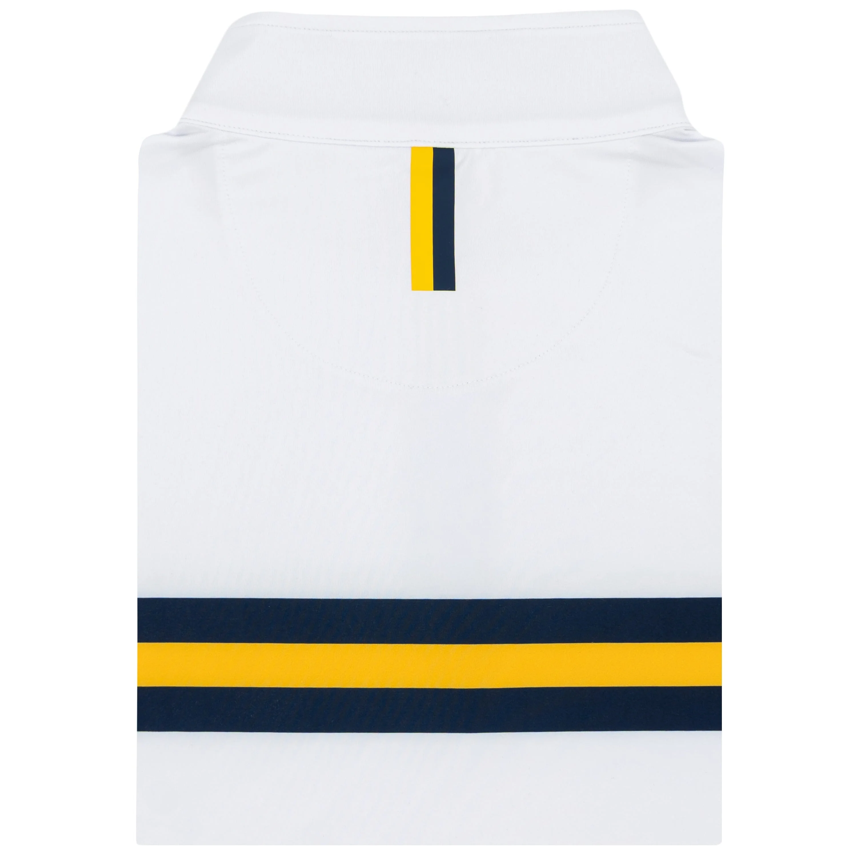 Michigan Jersey Stripe Collegiate Q-Zip | The Michigan Jersey Stripe - White/Indigo Blue - Image 2