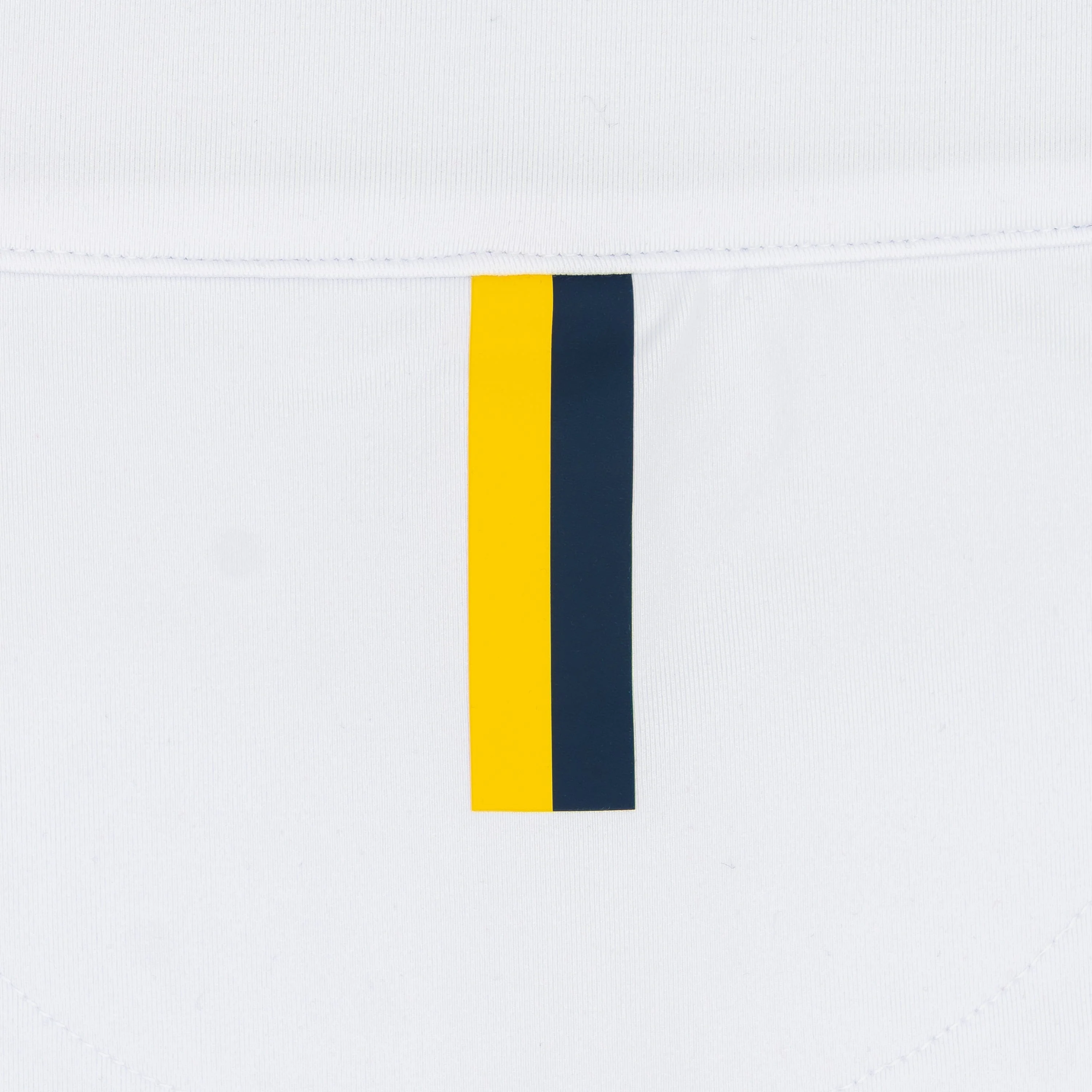 Michigan Jersey Stripe Collegiate Q-Zip | The Michigan Jersey Stripe - White/Indigo Blue - Image 5