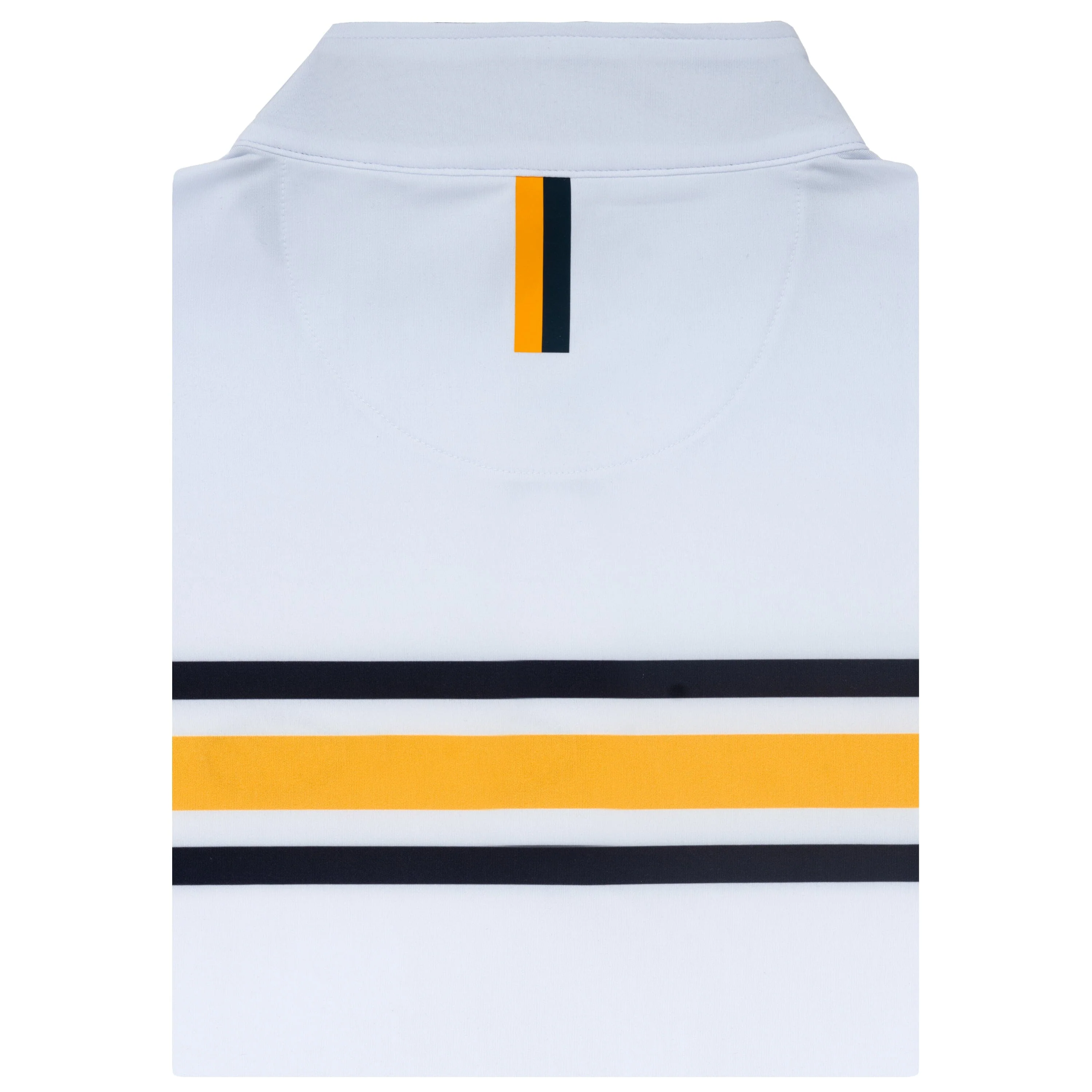 Mizzou Helmet Stripe Collegiate Q-Zip | The Mizzou Helmet Stripe - White/Pure Gold - Image 2