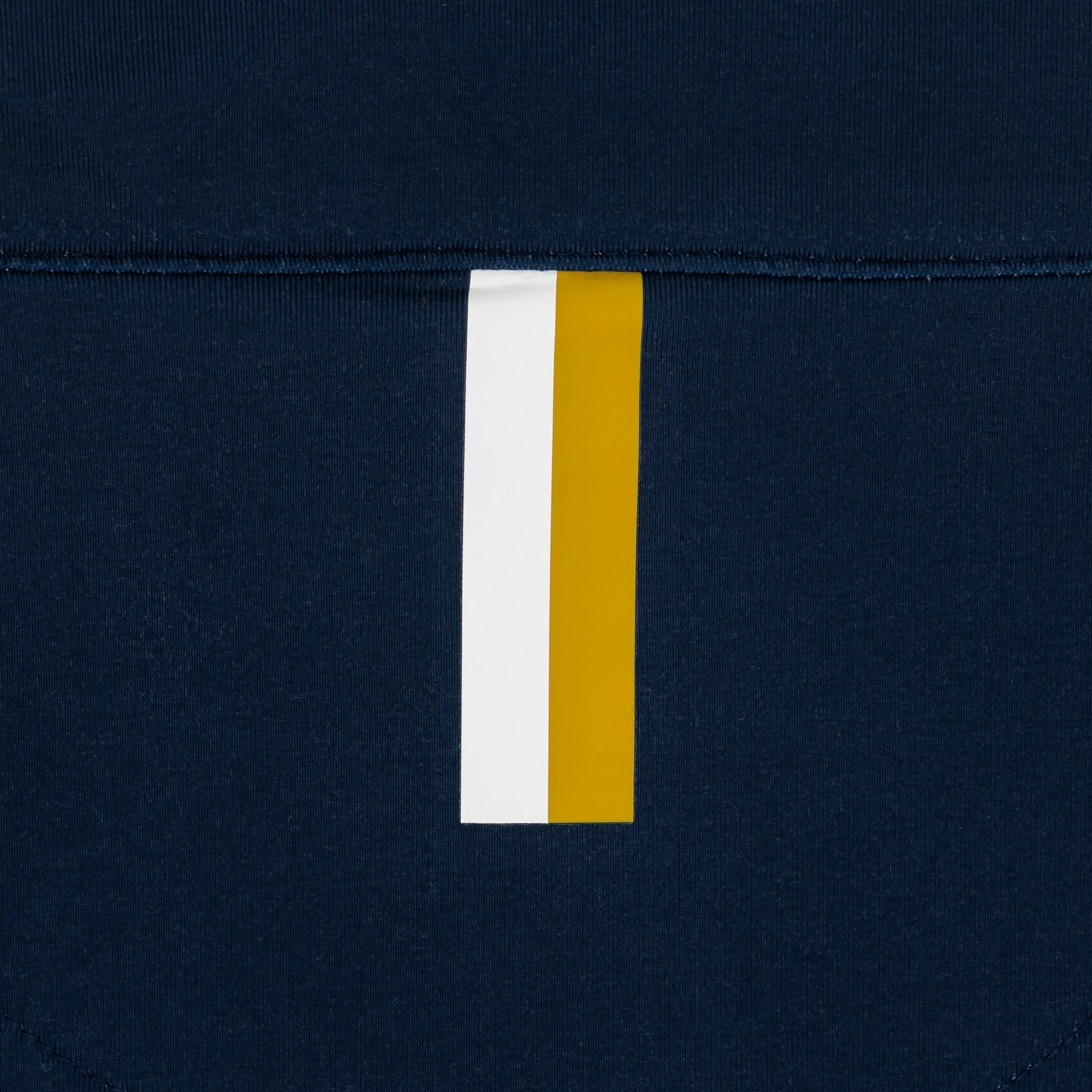 Notre Dame Celtic Stripe Collegiate Q-Zip | The Notre Dame Celtic Stripe - Indigo Blue/Autumn Gold - Image 5