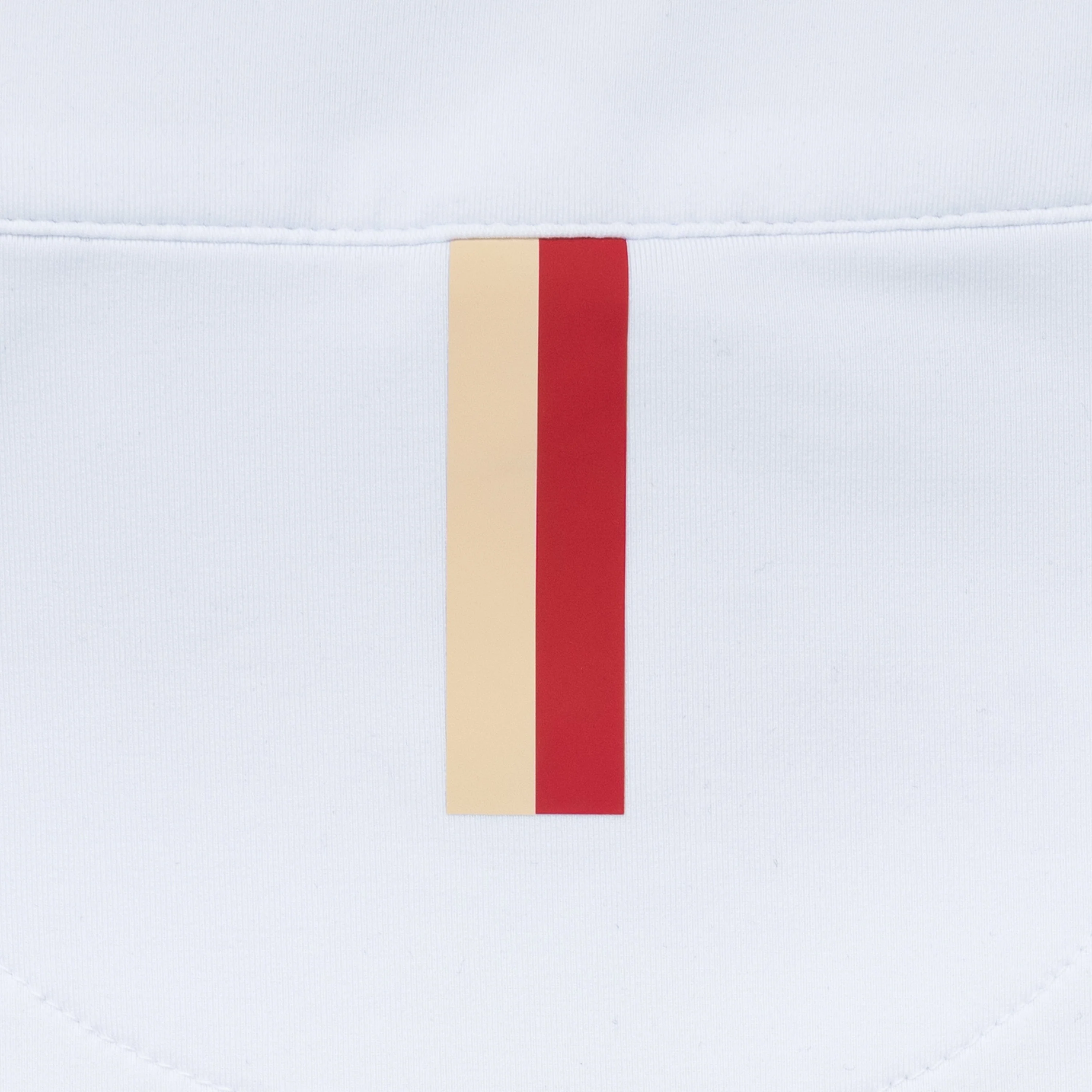 Oklahoma Jersey Stripe Collegiate Q-Zip | The Oklahoma Jersey Stripe - White/Carmine Red - Image 5
