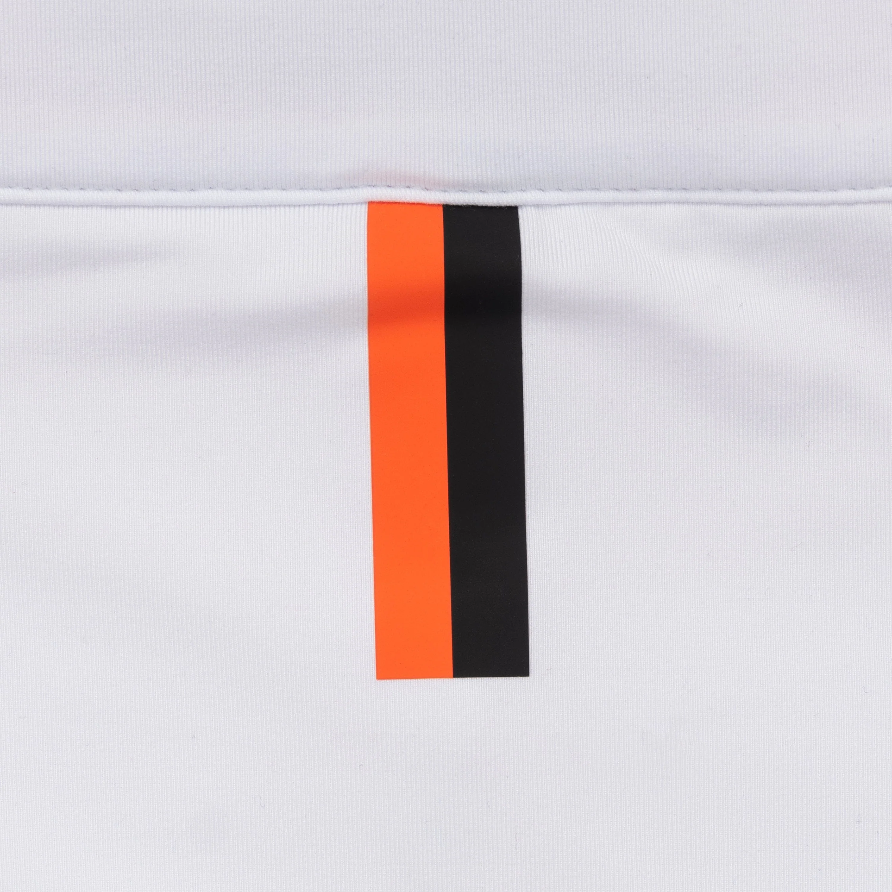 Oklahoma State Helmet Stripe Collegiate Q-Zip | The Oklahoma State Helmet Stripe - White/Blaze Orange - Image 5