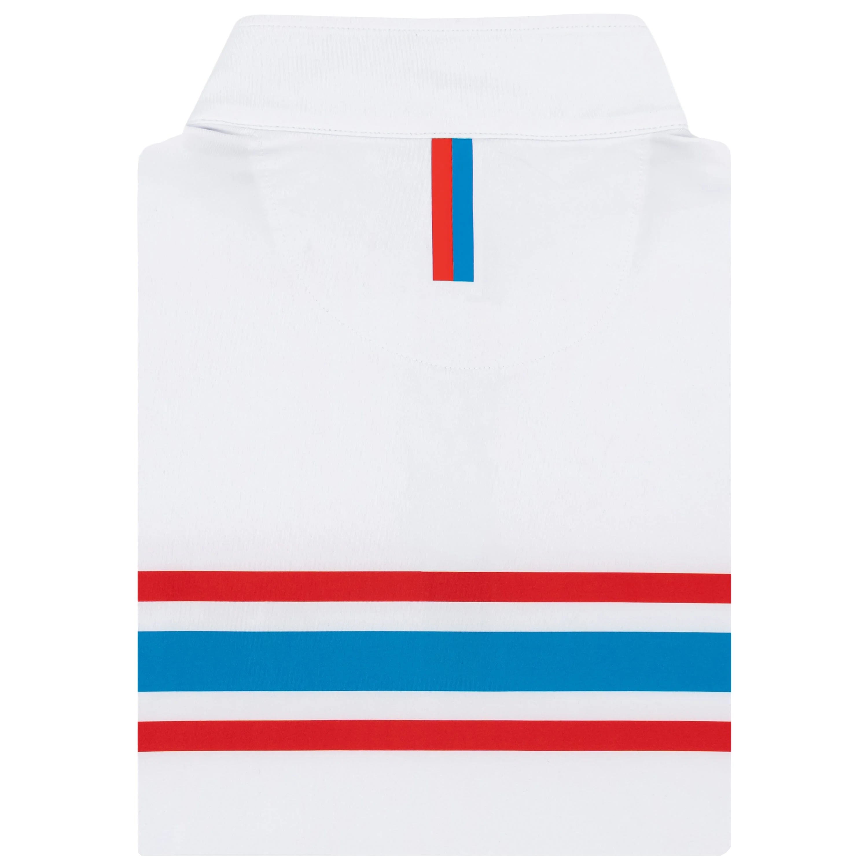 Ole Miss Helmet Stripe Collegiate Q-Zip | The Ole Miss Helmet Stripe - White/Classic Blue - Image 2