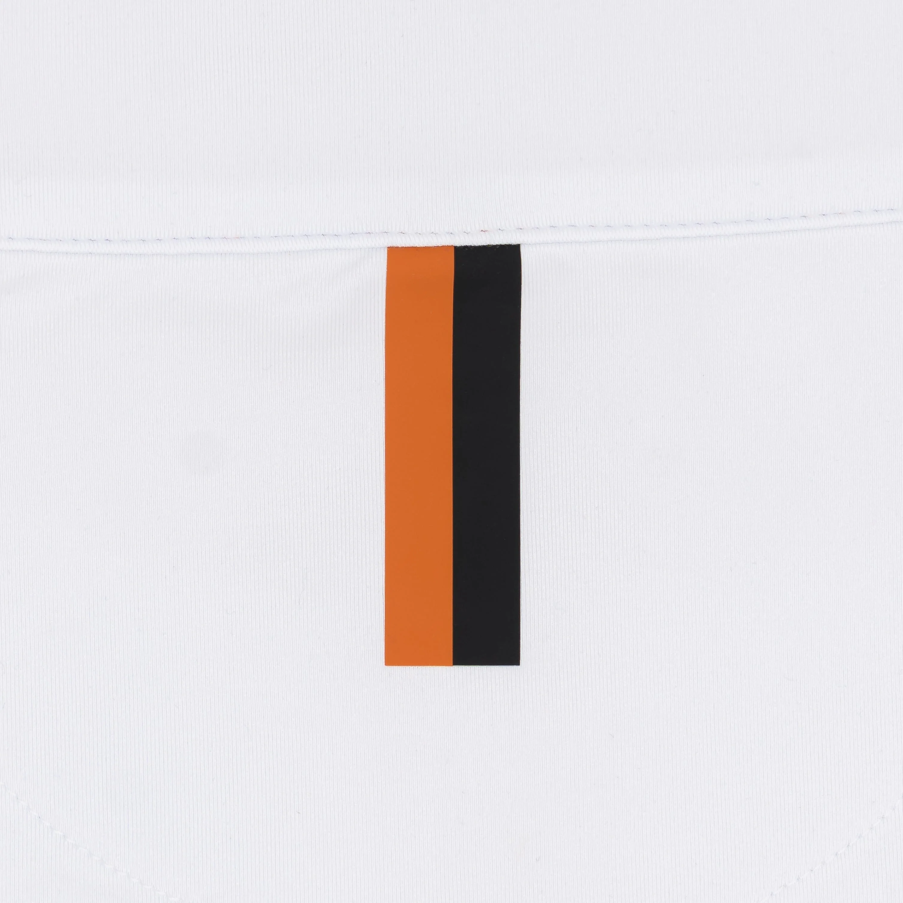 Texas Jersey Stripe Collegiate Q-Zip | The Texas Jersey Stripe - White/Rust Orange - Image 5