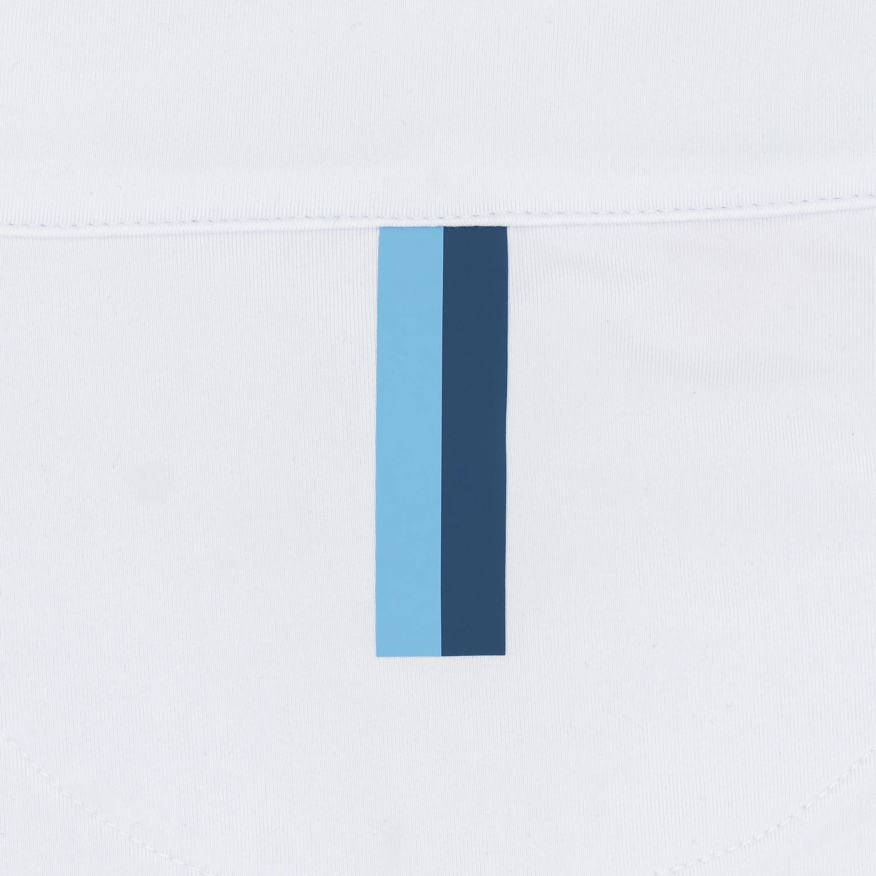 UNC Helmet Stripe Collegiate Q-Zip | The UNC Helmet Stripe - White/Powder Blue - Image 5