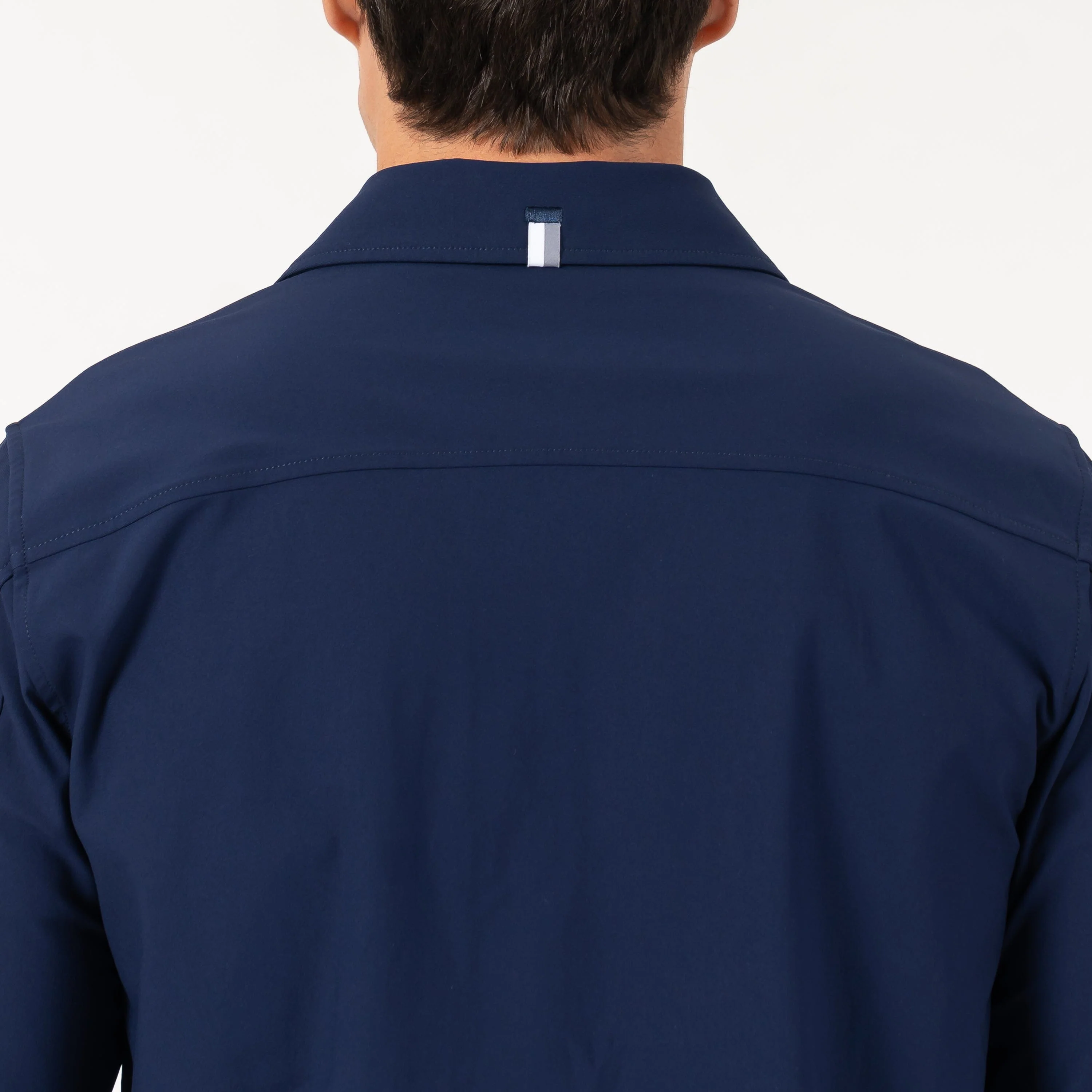 Delta Shirt Jacket | Solid - Fleet Navy - Image 3