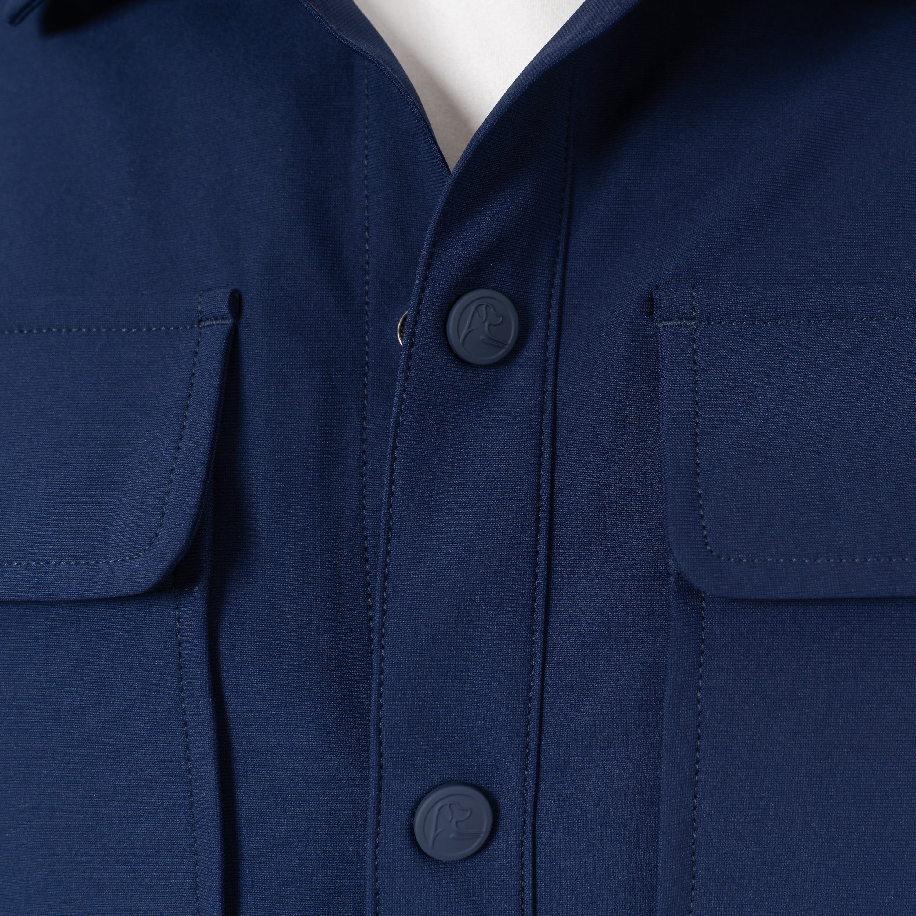 Delta Shirt Jacket | Solid - Fleet Navy - Image 4