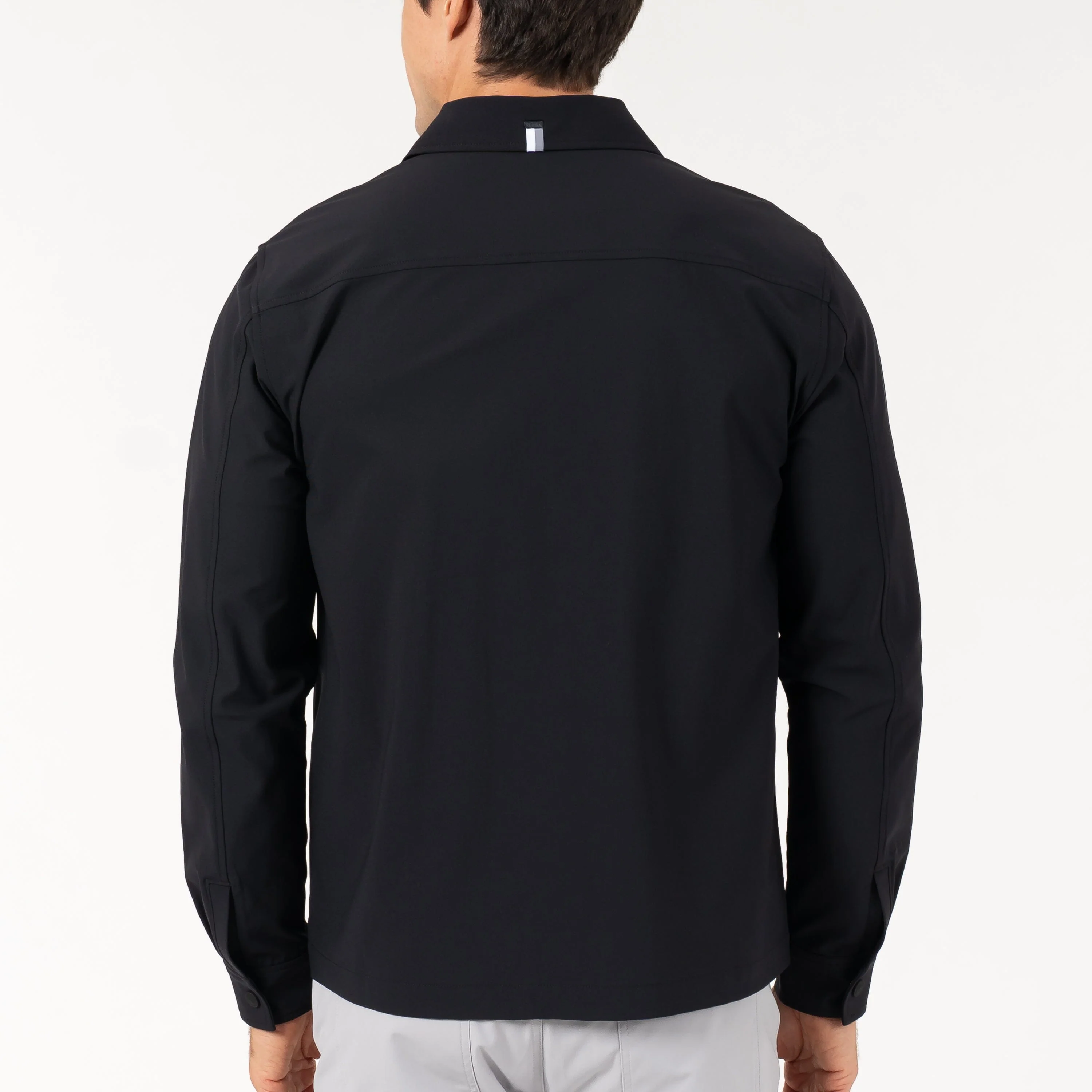 Delta Shirt Jacket | Solid - Midnight Black - Image 2