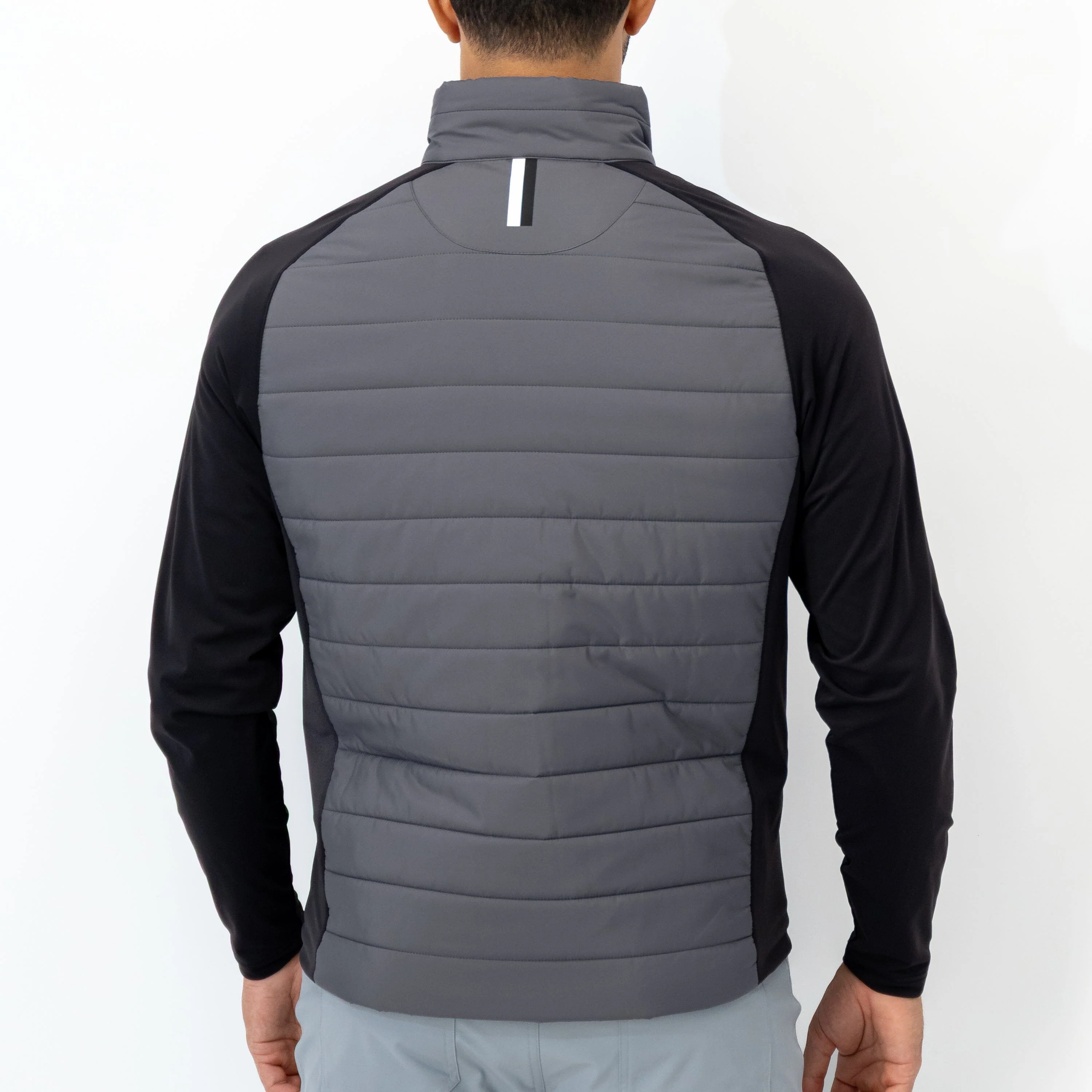 Fulton Hybrid Jacket | The Triple Block - Charcoal Grey/Boulder Grey/Midnight Black - Image 2