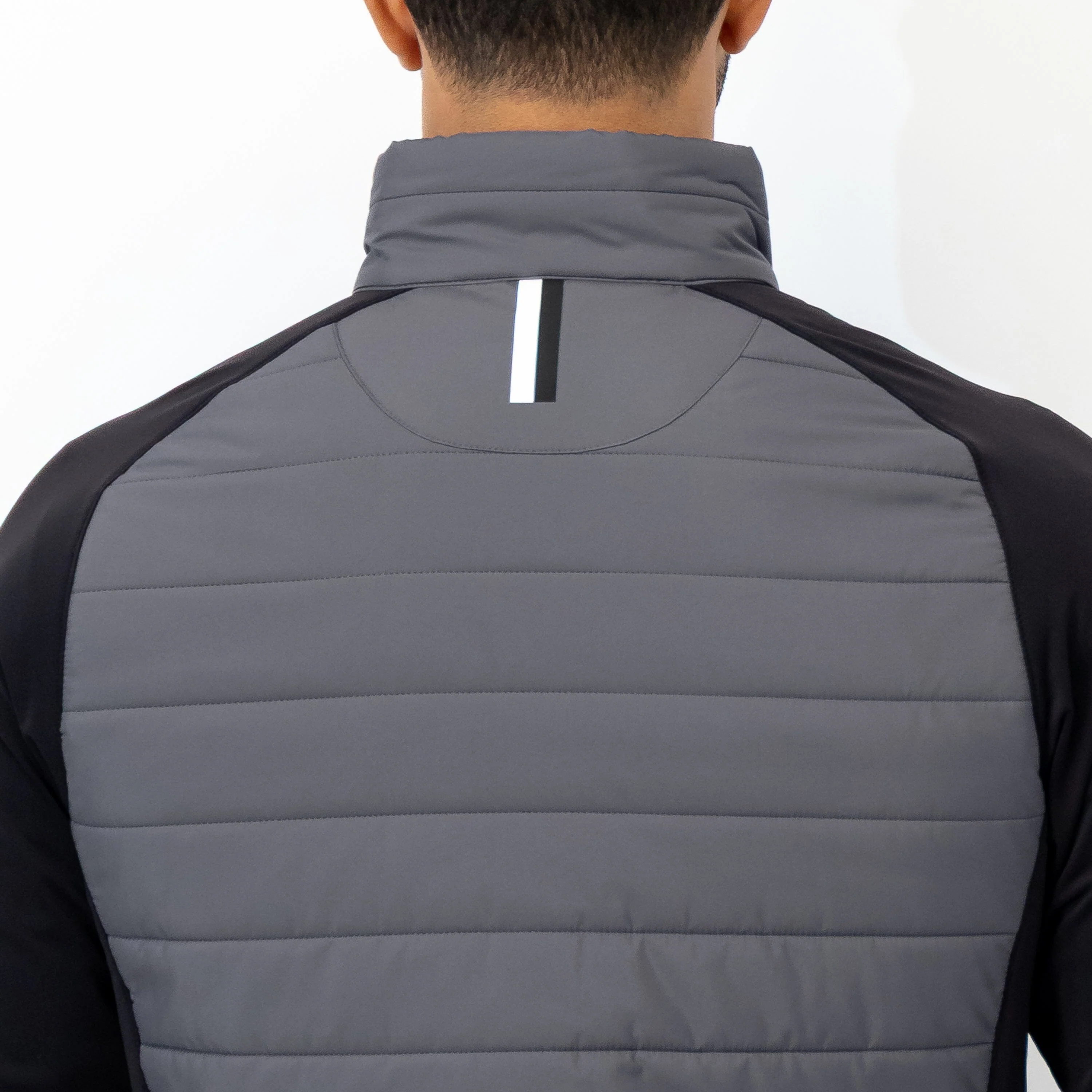 Fulton Hybrid Jacket | The Triple Block - Charcoal Grey/Boulder Grey/Midnight Black - Image 3