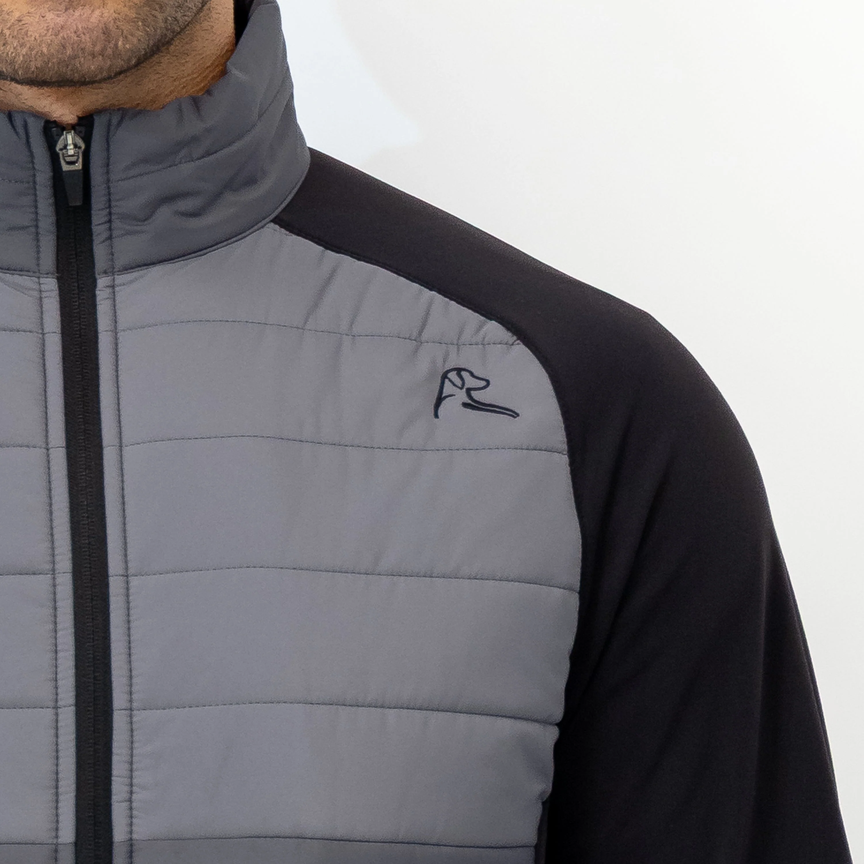 Fulton Hybrid Jacket | The Triple Block - Charcoal Grey/Boulder Grey/Midnight Black - Image 4
